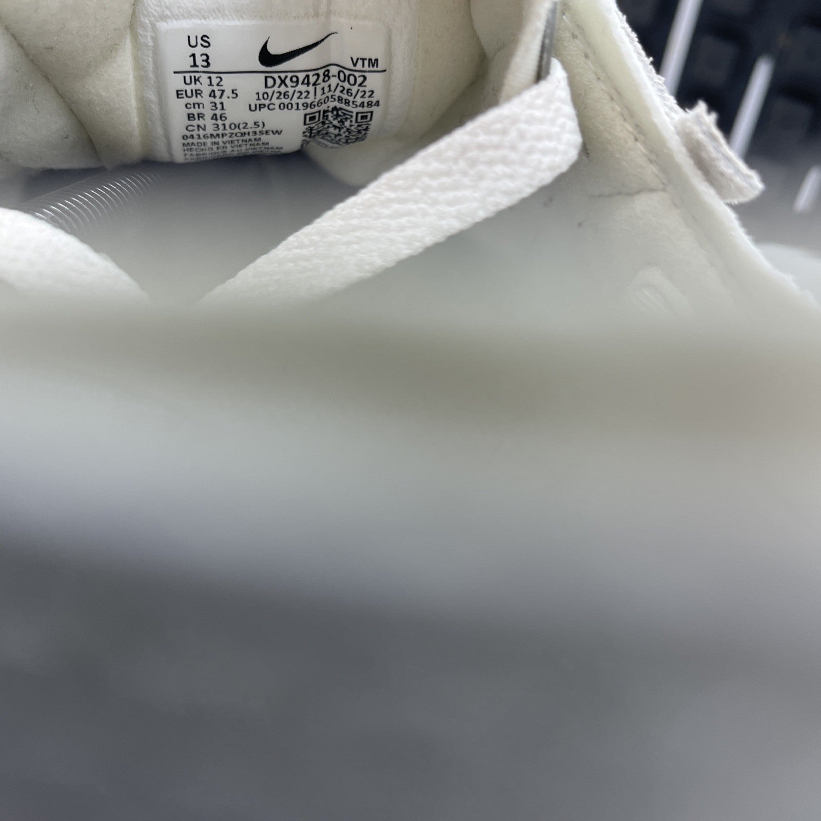 Size 13 - Nike Waffle One Leather Light Bone Oil Green (DX9428-002)