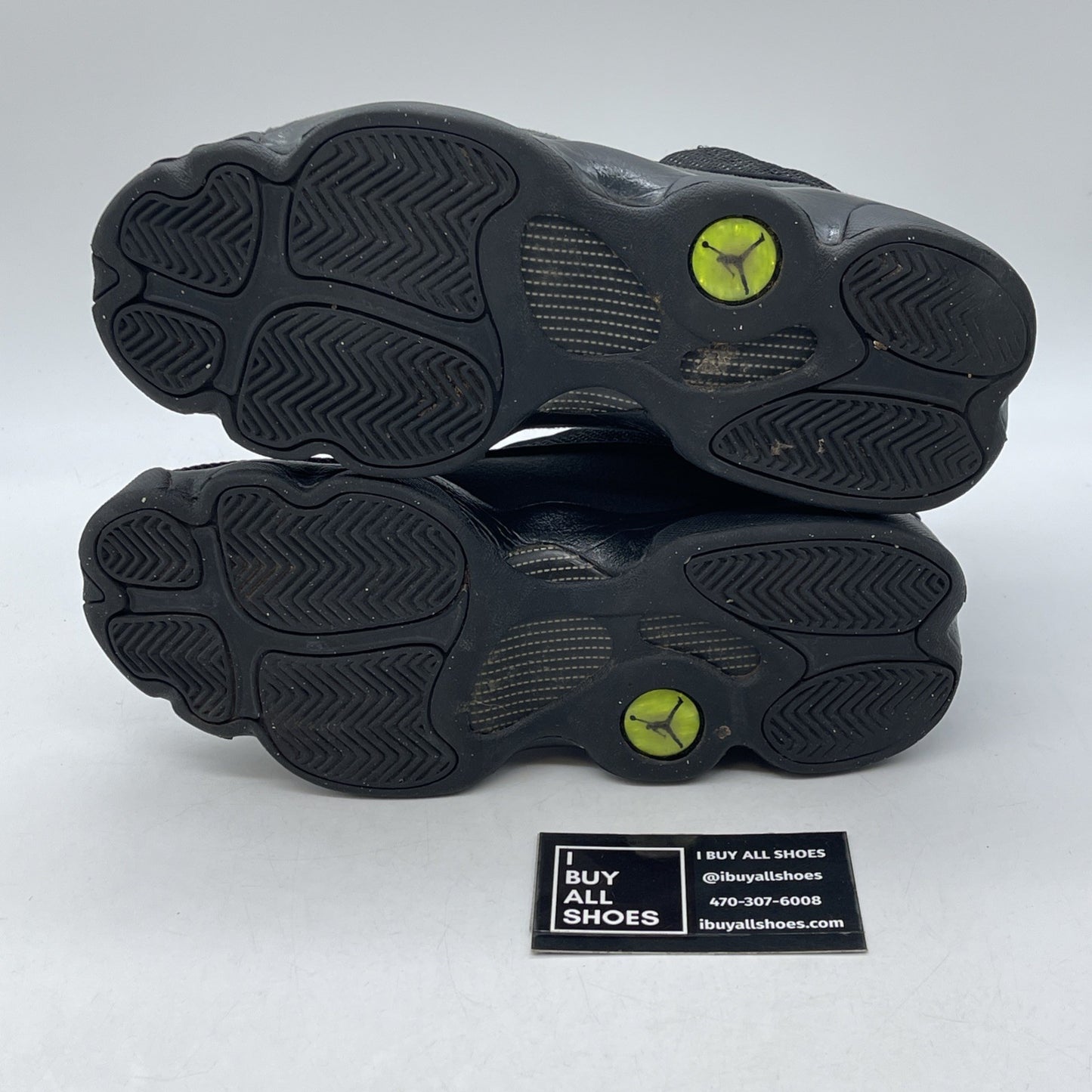 Size 7Y - Nike Air Jordan 13 Retro Black Cat Leather Suede  (884129-011)