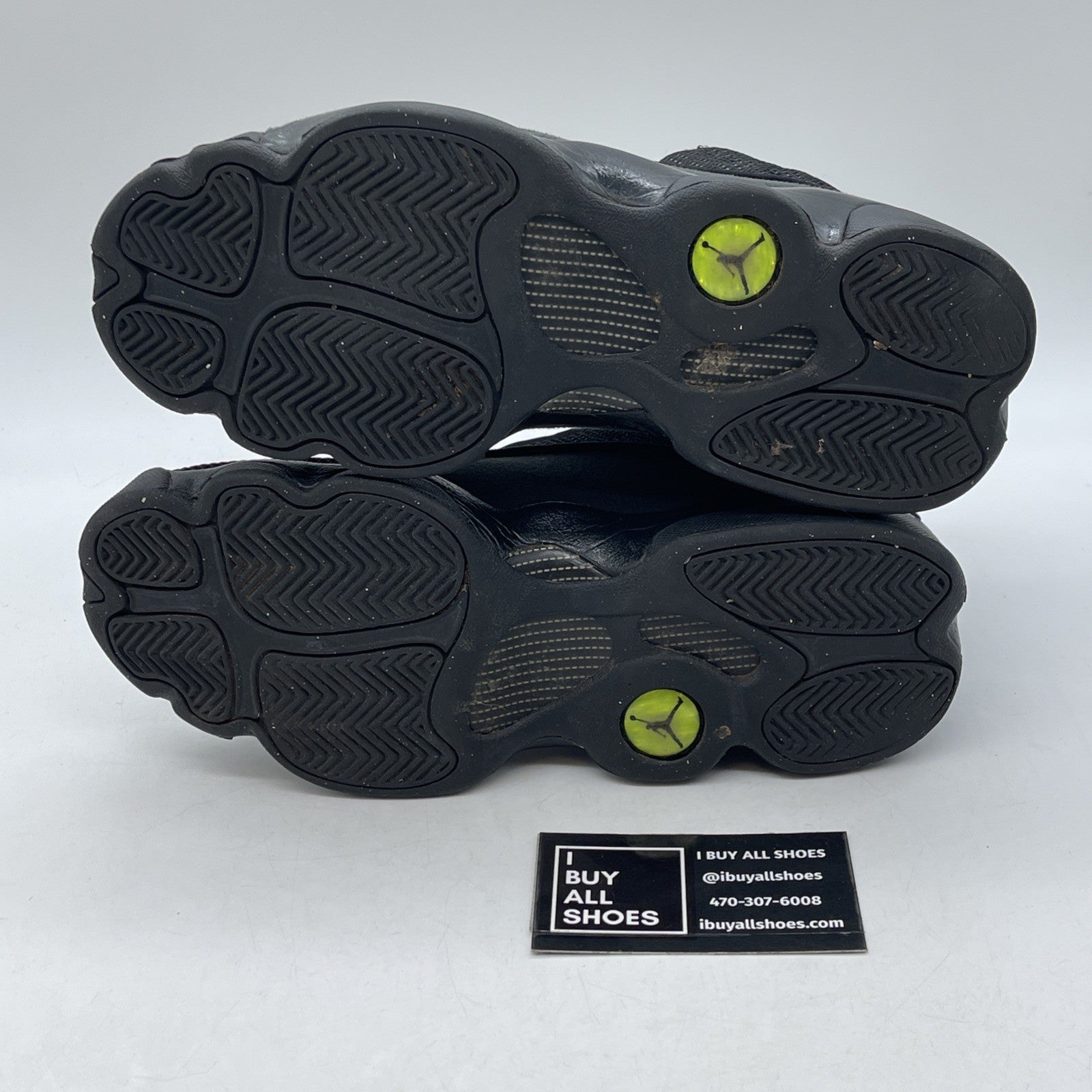 Size 7Y - Nike Air Jordan 13 Retro Black Cat Leather Suede  (884129-011)
