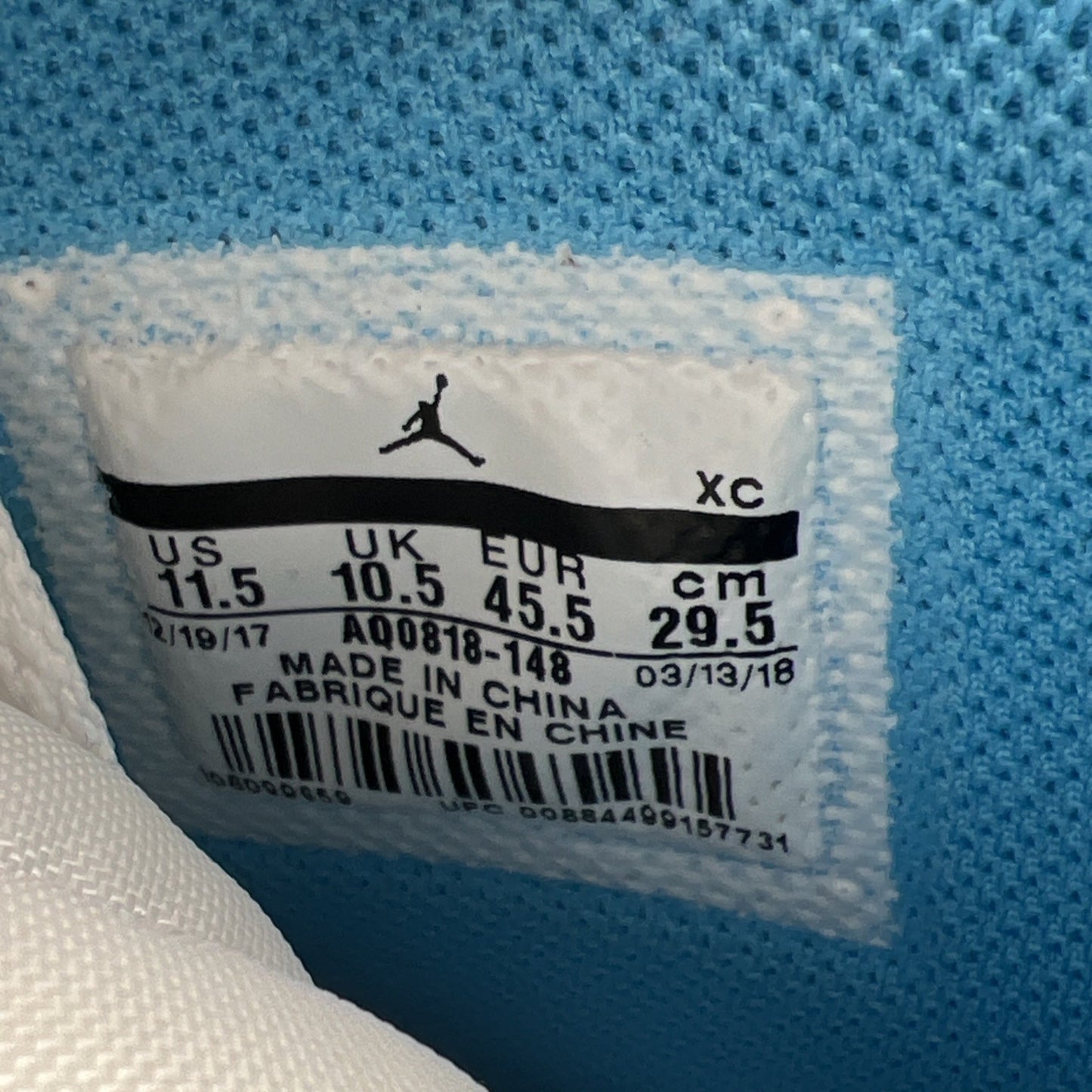Size 11.5 - Air Jordan 1 Retro OG x Off-White High UNC (AQ0818-148)