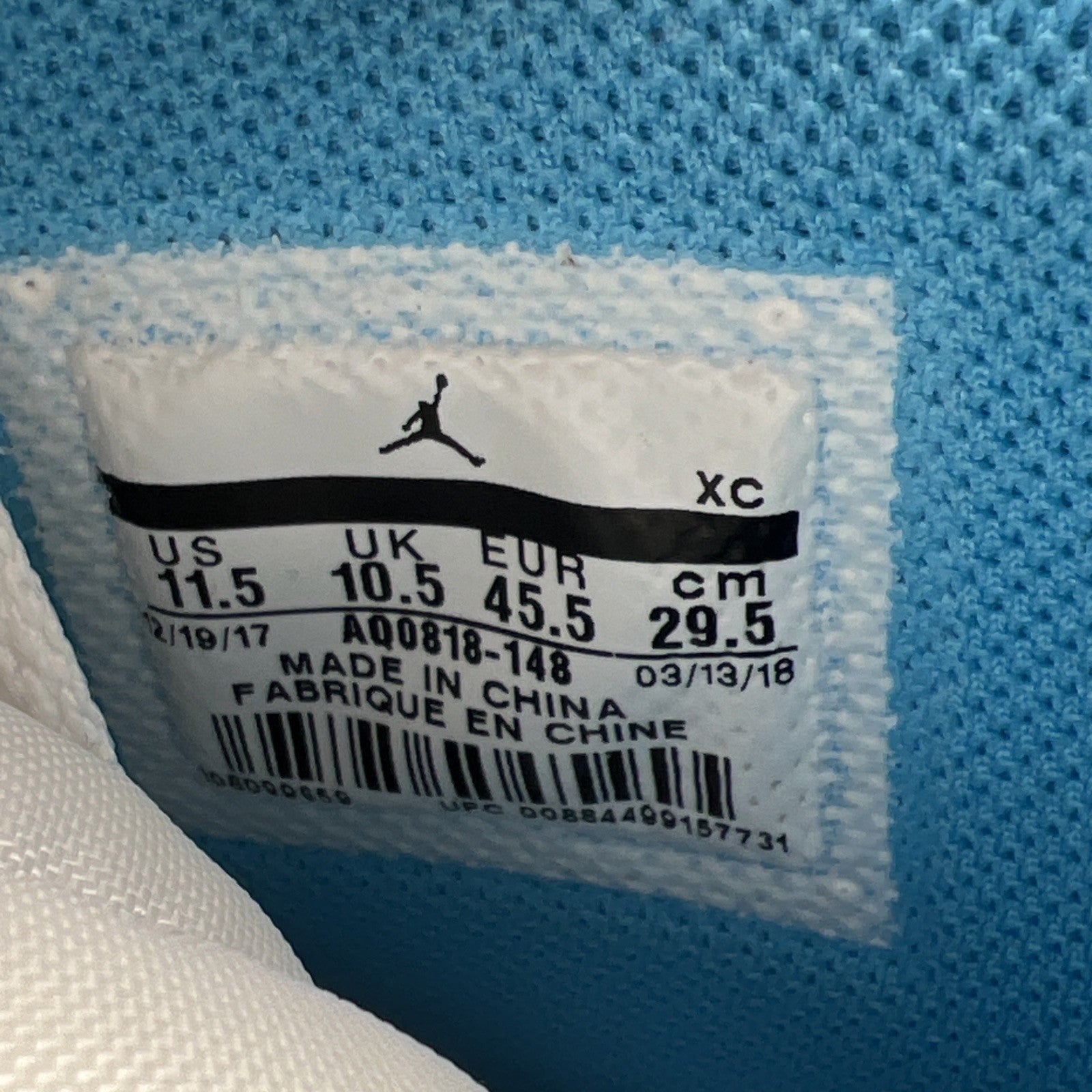 Size 11.5 - Air Jordan 1 Retro OG x Off-White High UNC (AQ0818-148)