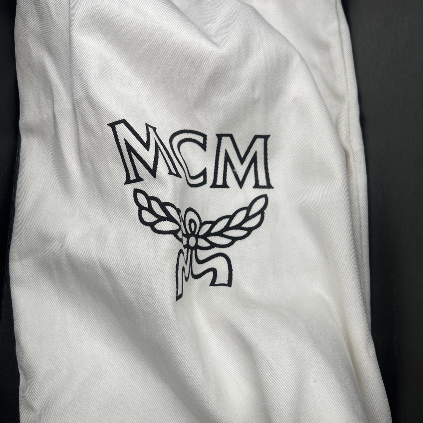 Size 45 - MCM Men’s Monogram Print Rubber Slides