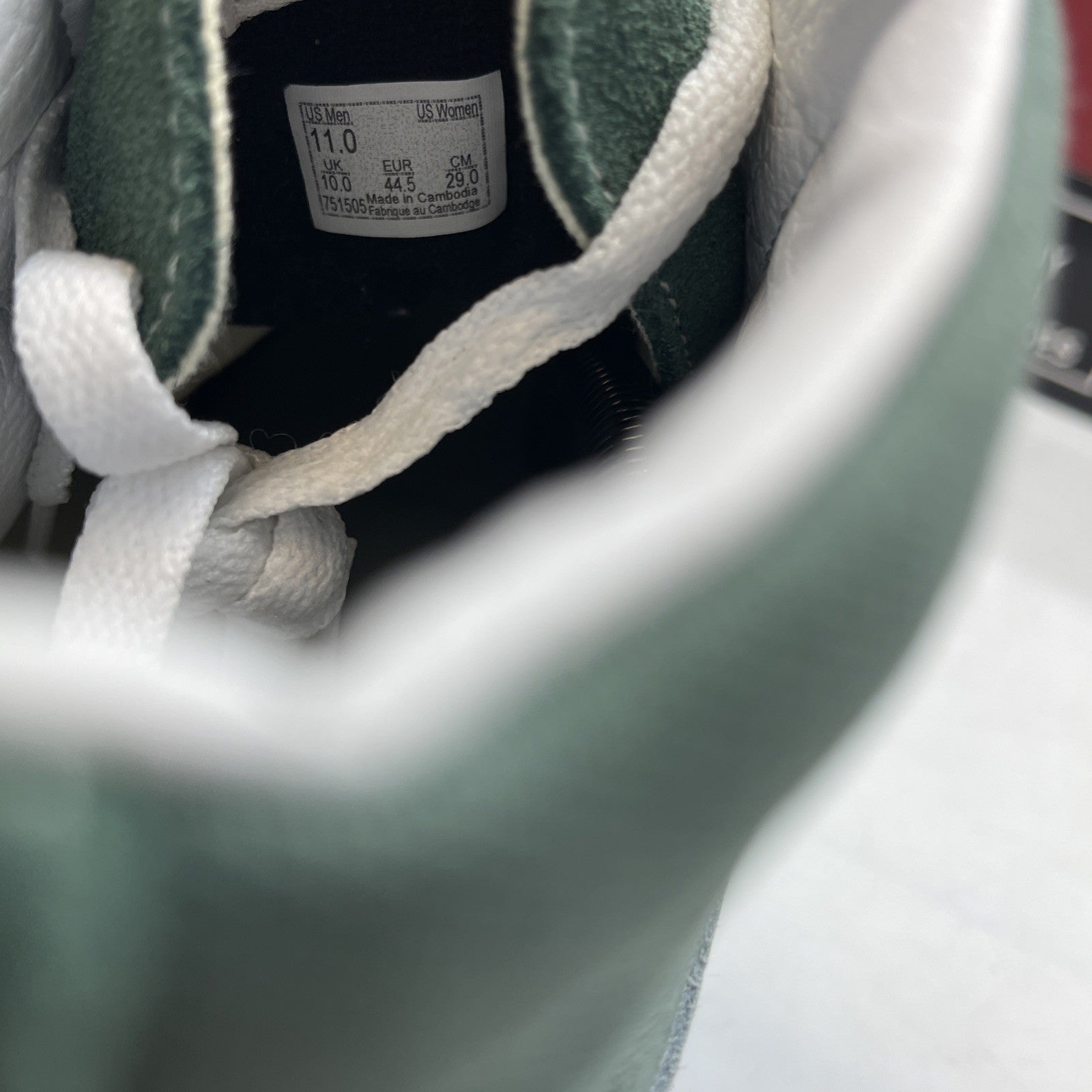 Size 11 - VANS Sk8 Hi Color Theory Duck Green White (VN0A7Q5NYQW)
