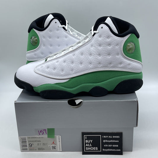 Size 9.5 - Air Jordan 13 Retro Lucky Green 2020 Suede Leather (DB6537-113)