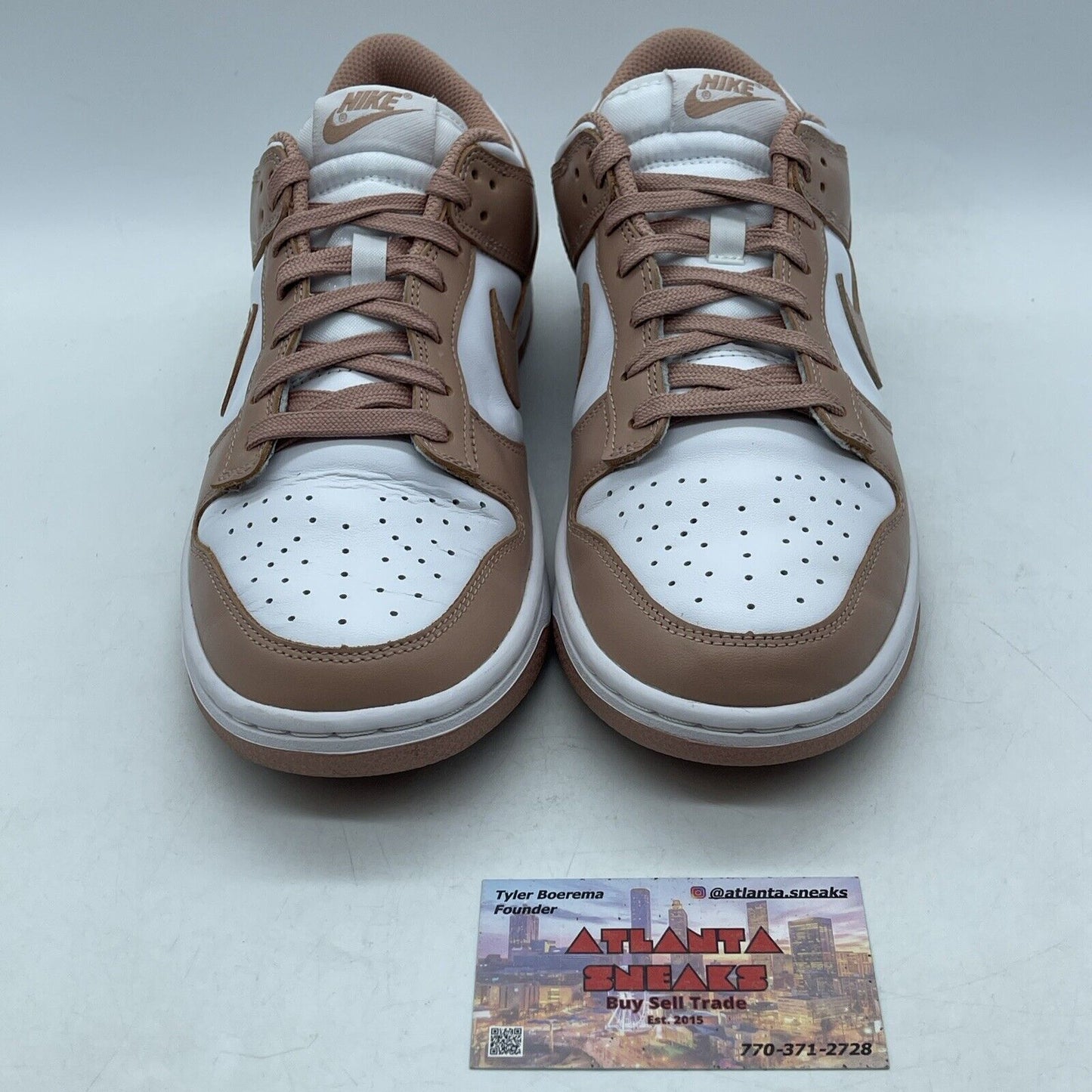 Size 9W - Nike Dunk Low Rose Whisper Pink White Leather (DD1503-118)