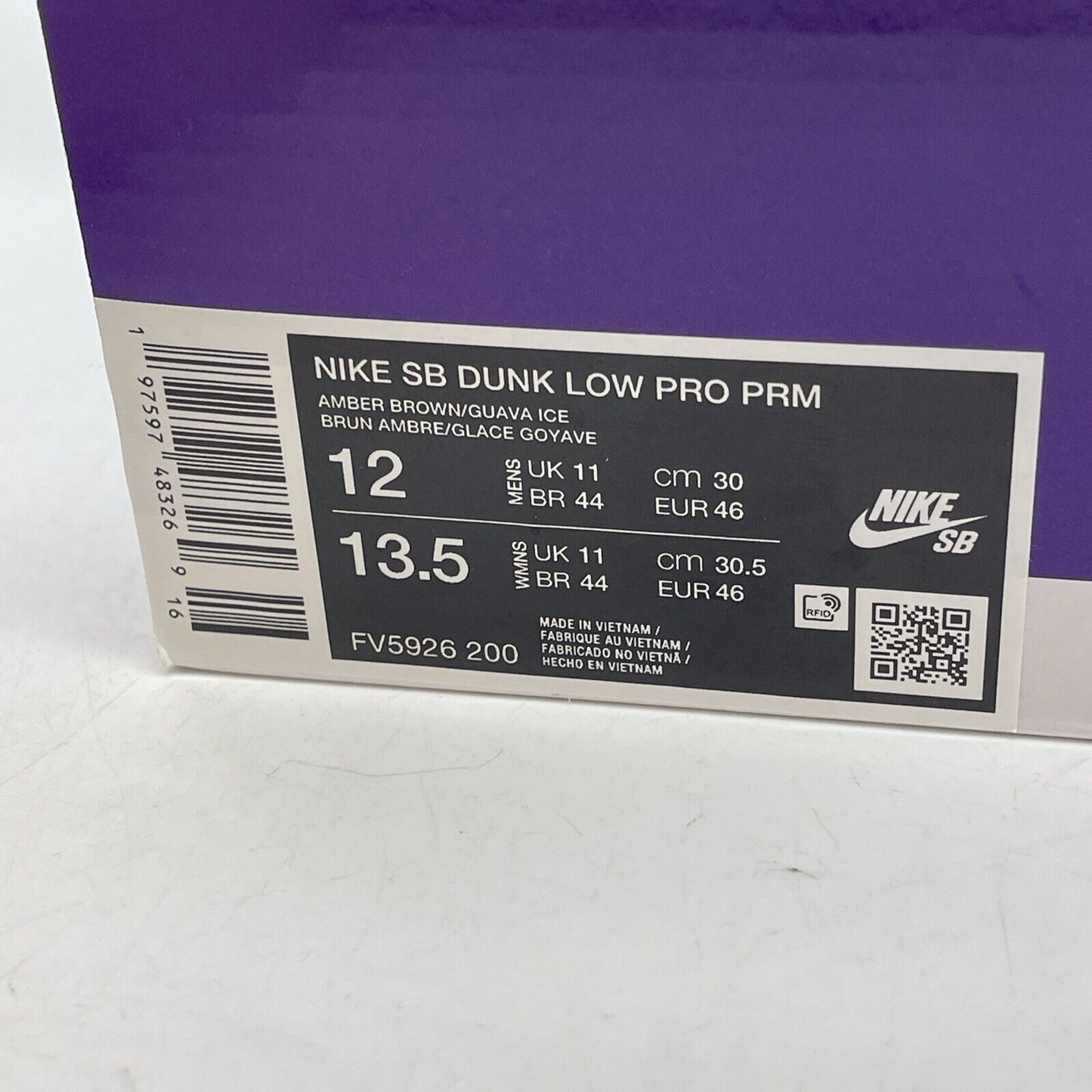 Size 12 - Nike Dunk SB Low Trocadéro Gardens Brown Suede Leather (FV5926-200)