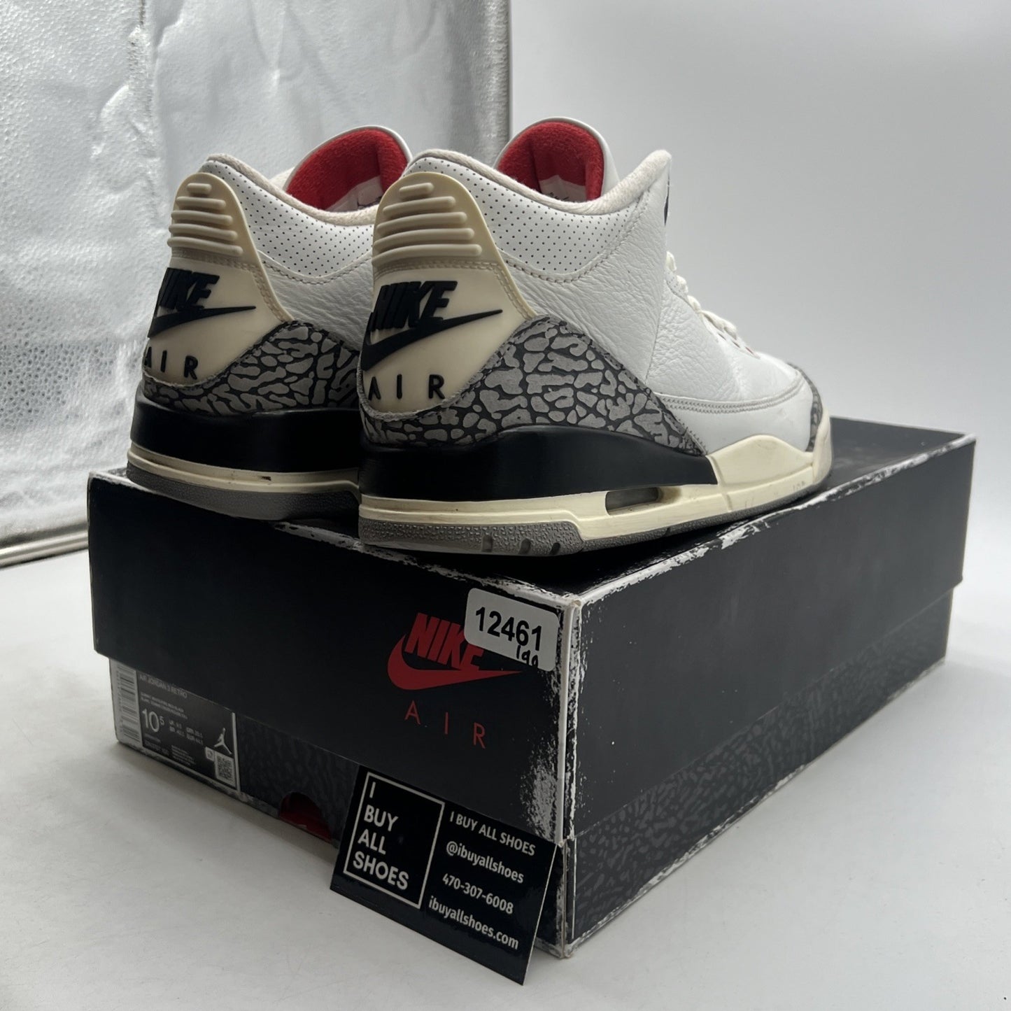 Size 10.5 - Air Jordan 3 Retro Mid White Cement Reimagined (DN3707-100)