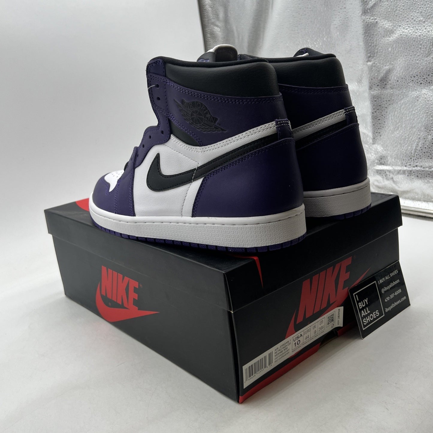 Size 10 - Air Jordan 1 Retro OG High Court Purple 2.0 (555088-500)