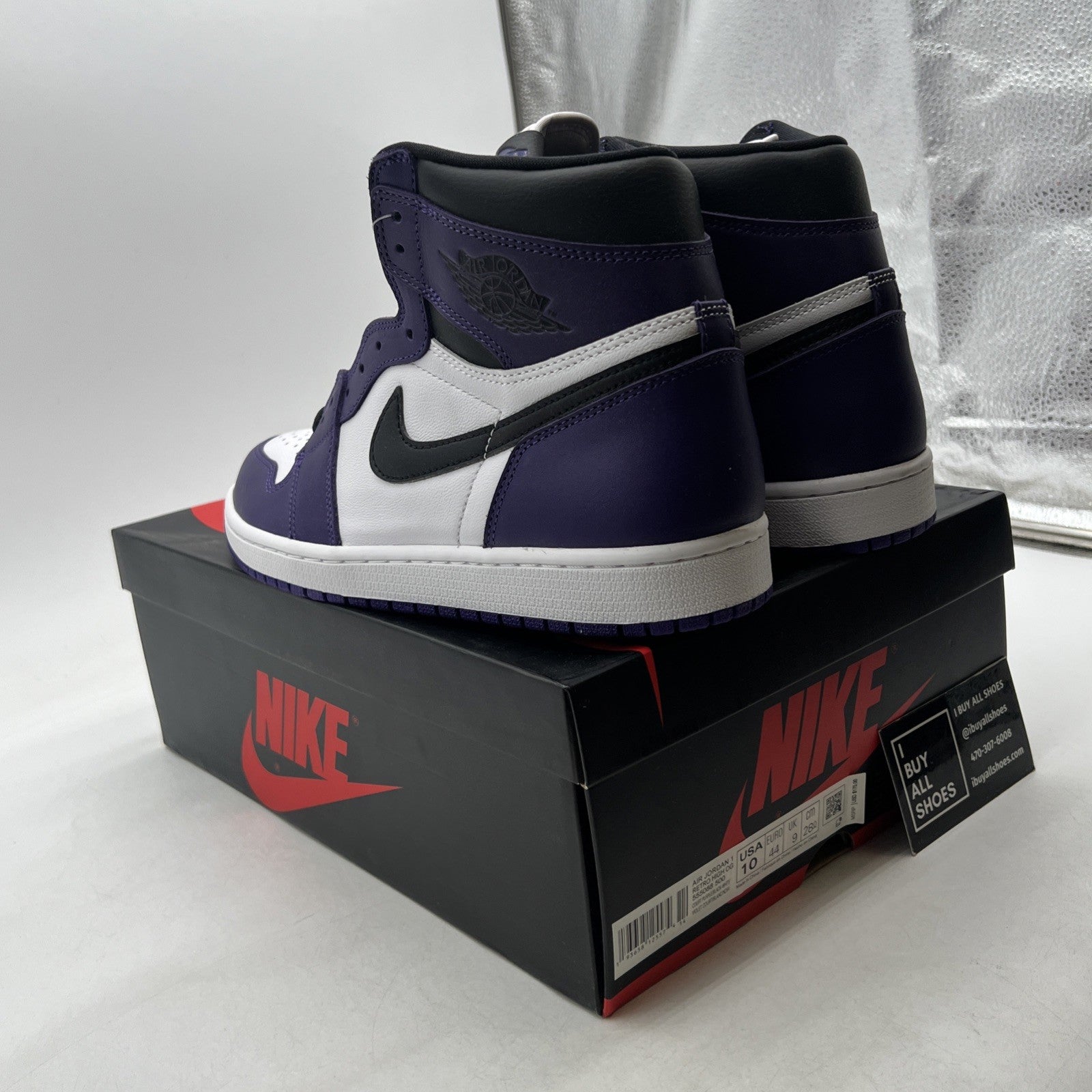 Size 10 - Air Jordan 1 Retro OG High Court Purple 2.0 (555088-500)