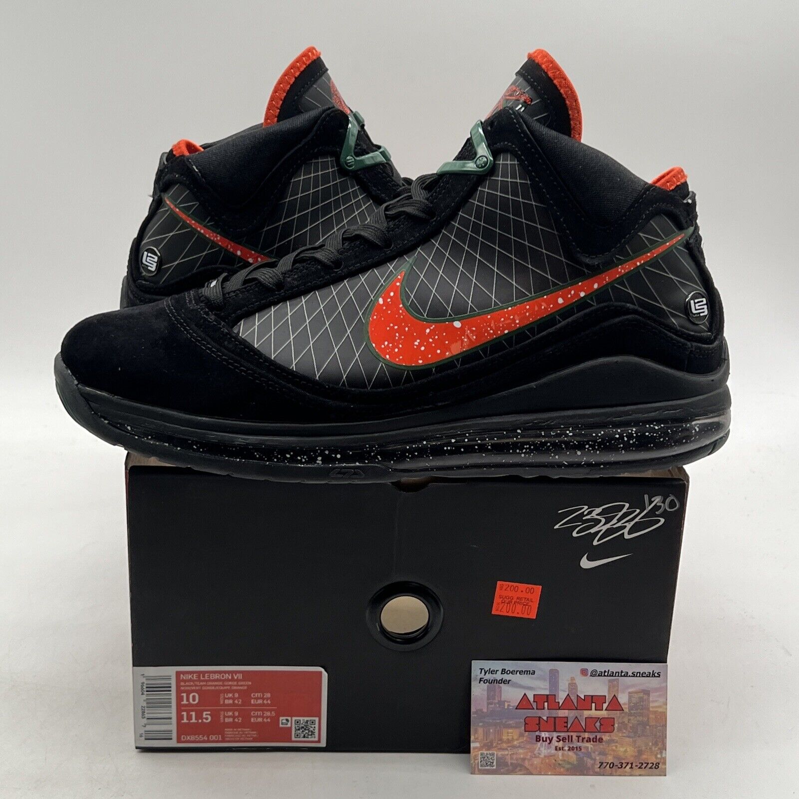 Size 10 - Nike Florida A&M University x LeBron 7 Retro Rattlers (DX8554-001)