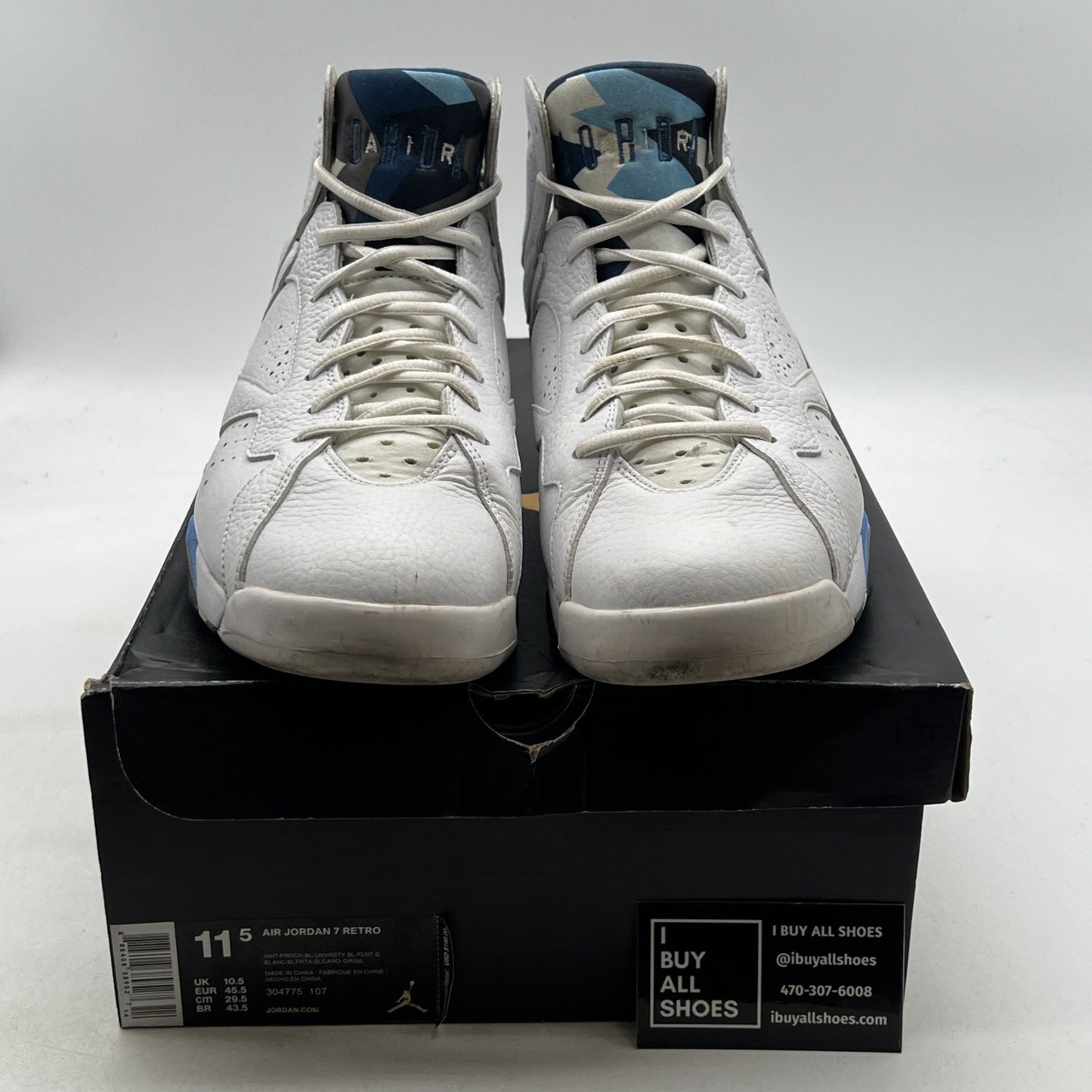 Size 11.5 - Air Jordan 7 Retro 2015 French Blue (304775-107)