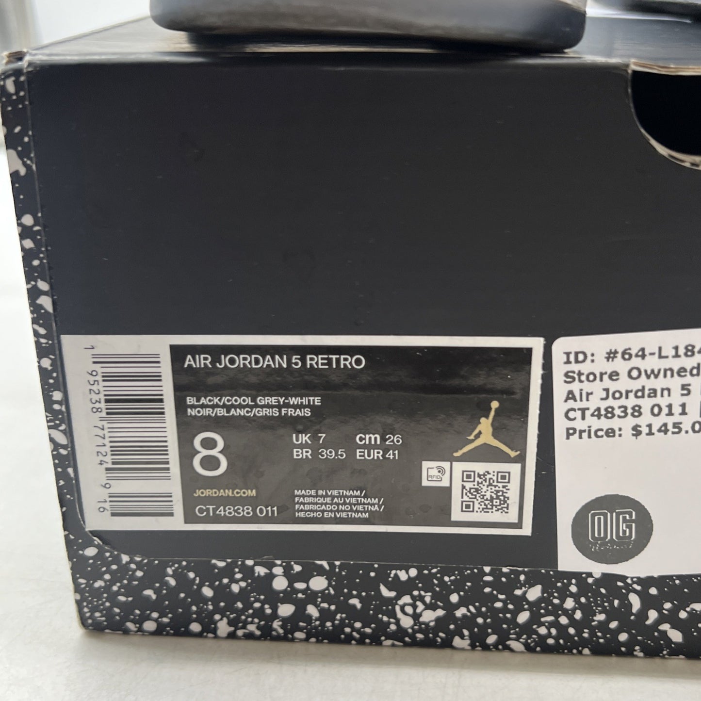 Size 8 - Air Jordan 5 Retro Mid Oreo (CT4838-011)