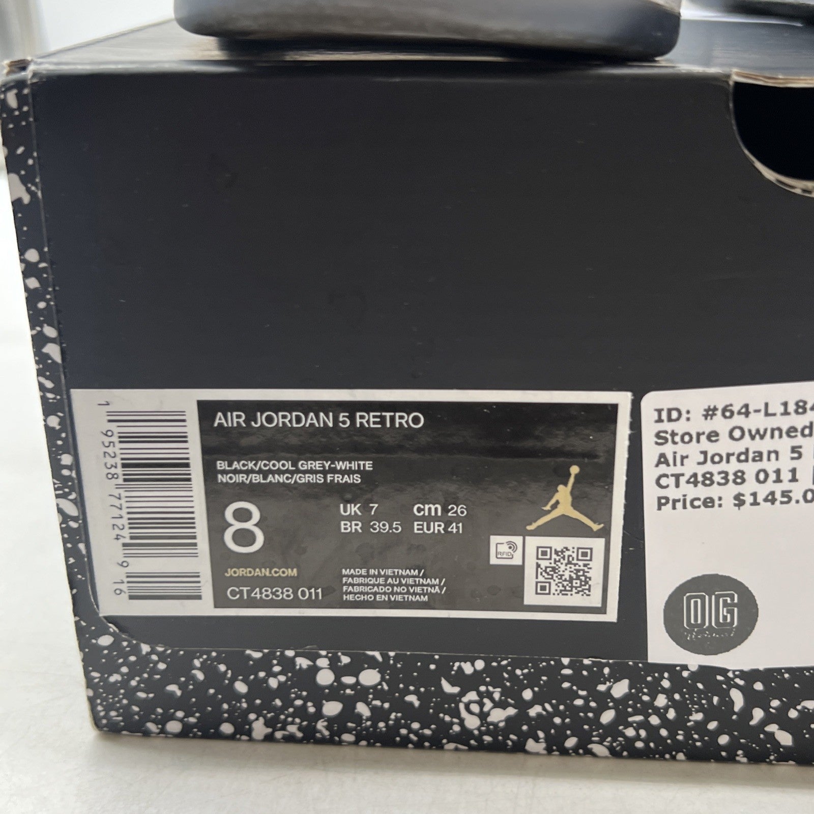 Size 8 - Air Jordan 5 Retro Mid Oreo (CT4838-011)