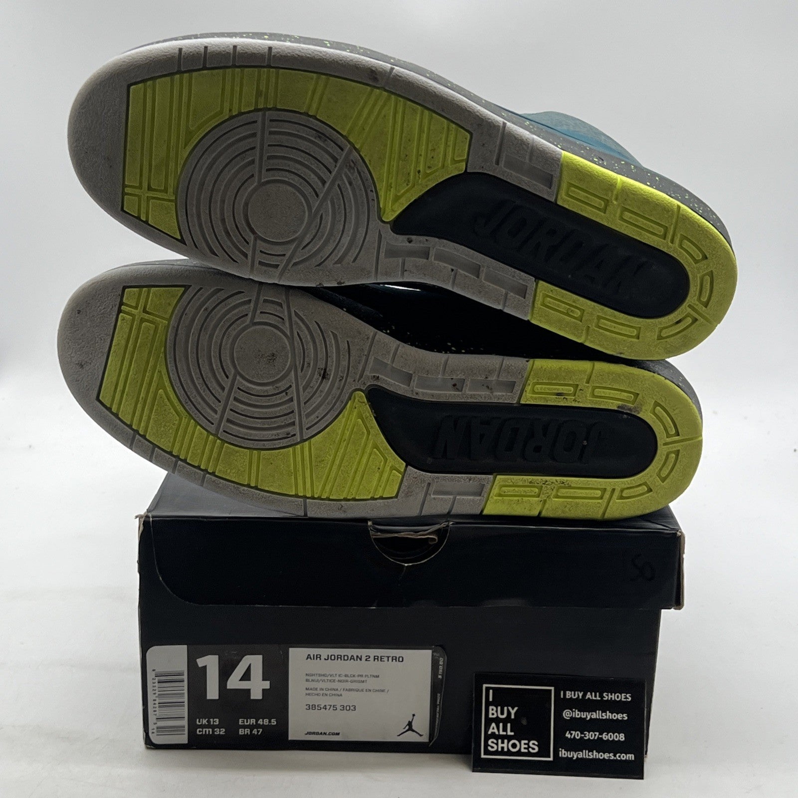 Size 14 - Air Jordan 2 Retro Nightshade (385475-303)