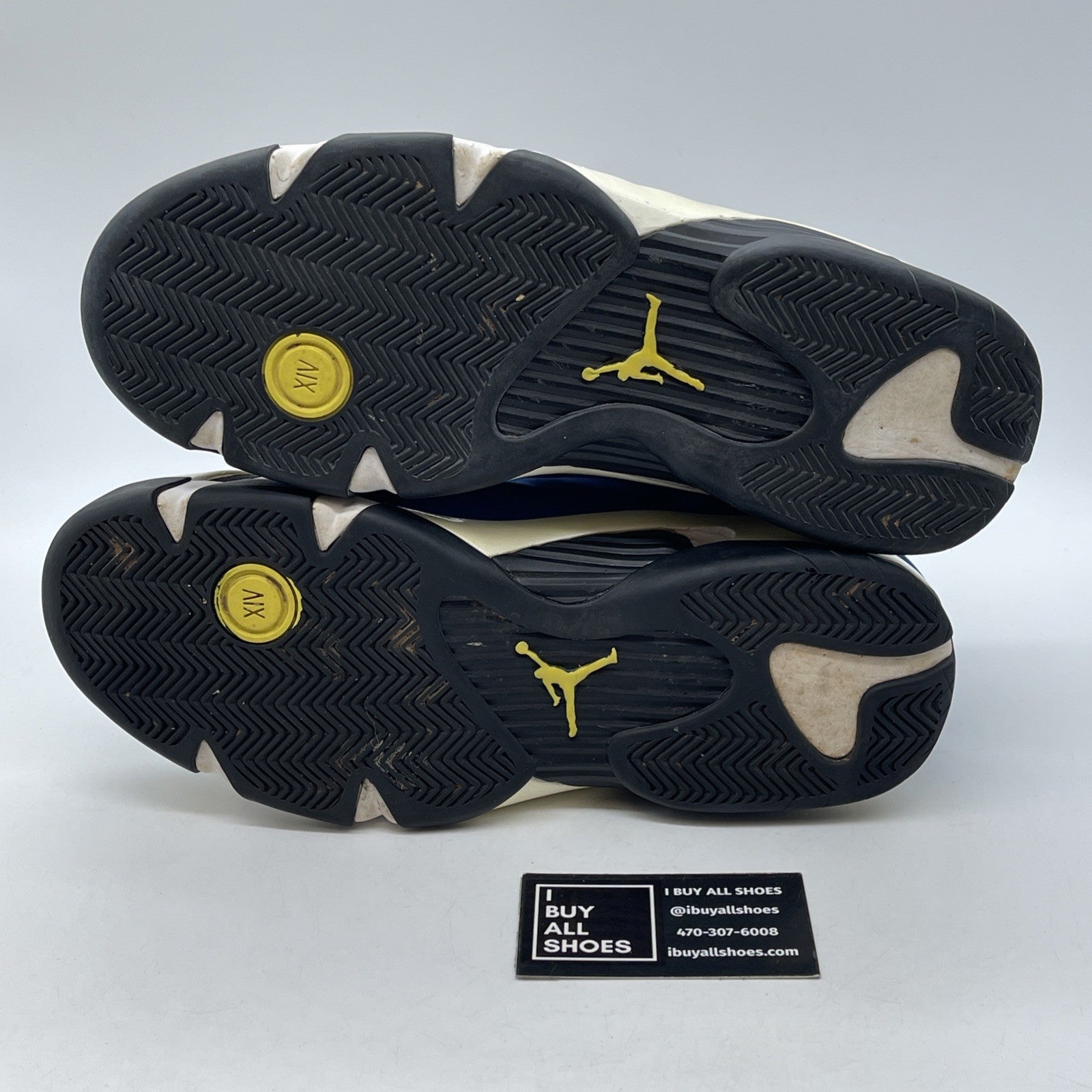 Size 11 - Air Jordan 14 Retro 2015 Low Laney Blue Black Suede (807511-405)