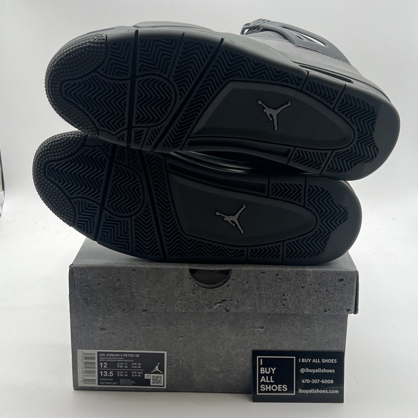 Size 12 - Air Jordan 4 Retro 2024 Paris Olympics Wet Cement (FQ7928-001)