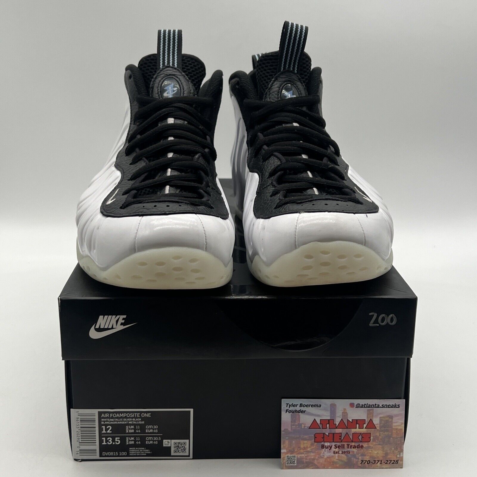 Size 12 - Nike Air Foamposite One Penny PE Black White Leather (DV0815-100)