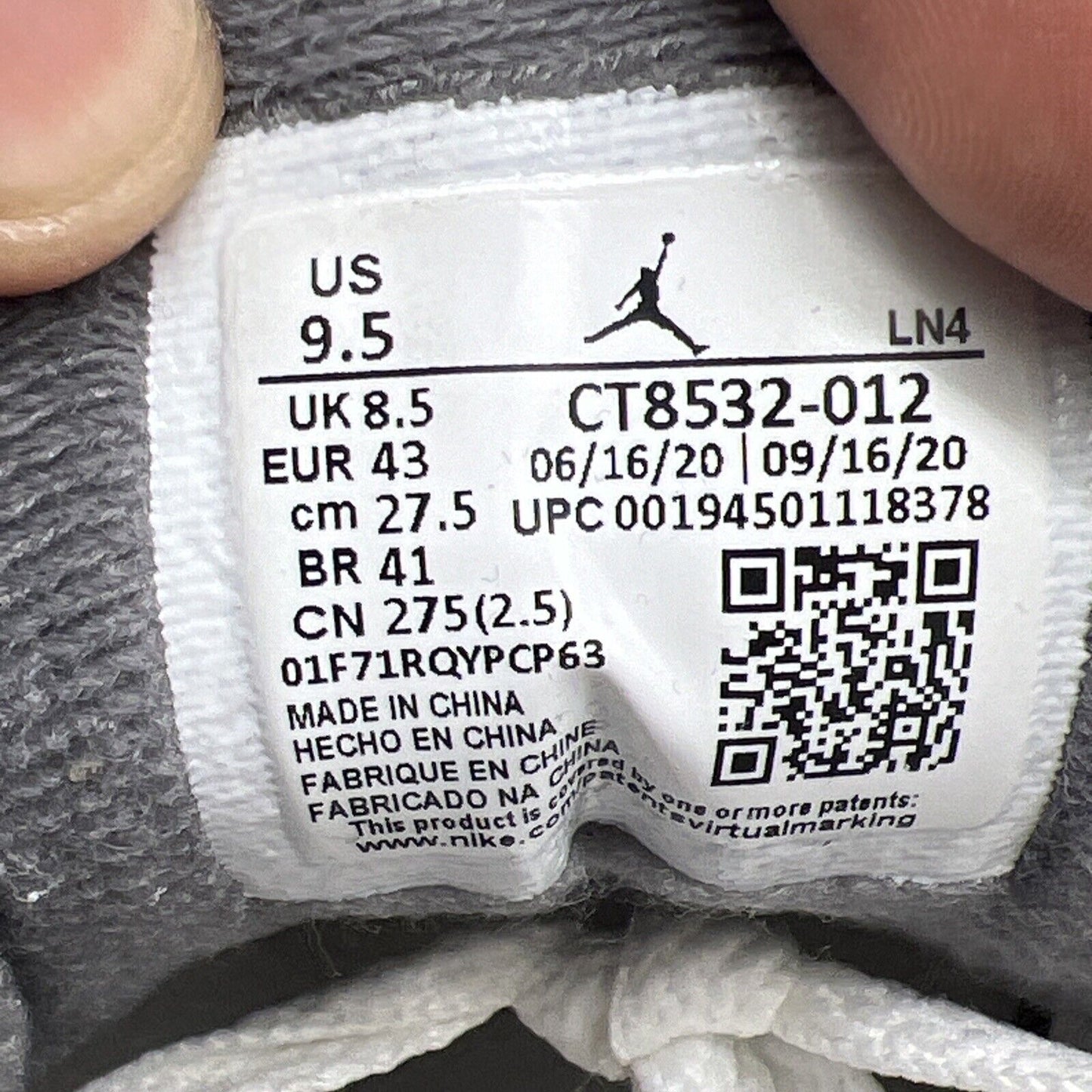 Size 9.5 - Jordan 3 Retro Mid Cool Grey (CT8532-012)