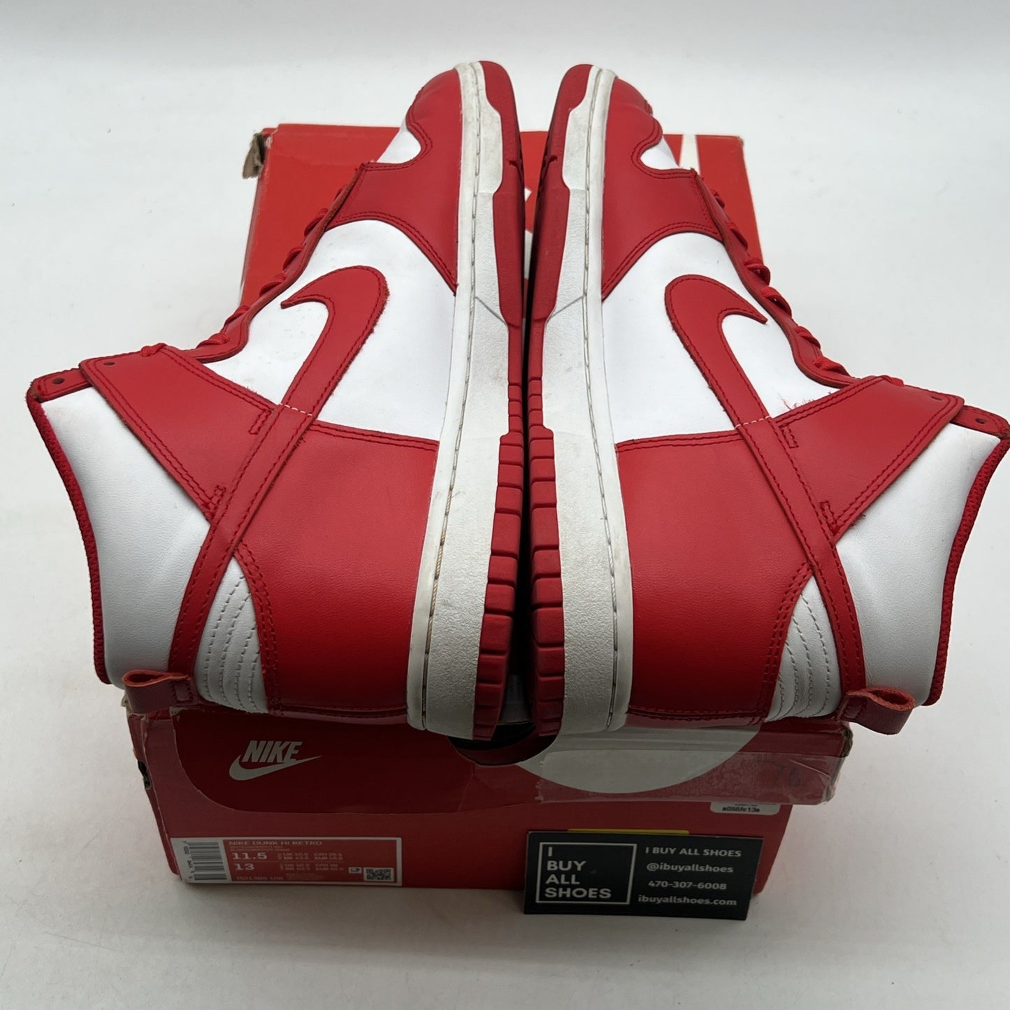 Size 11.5 - Nike Dunk High Championship Red (DD1399-106)