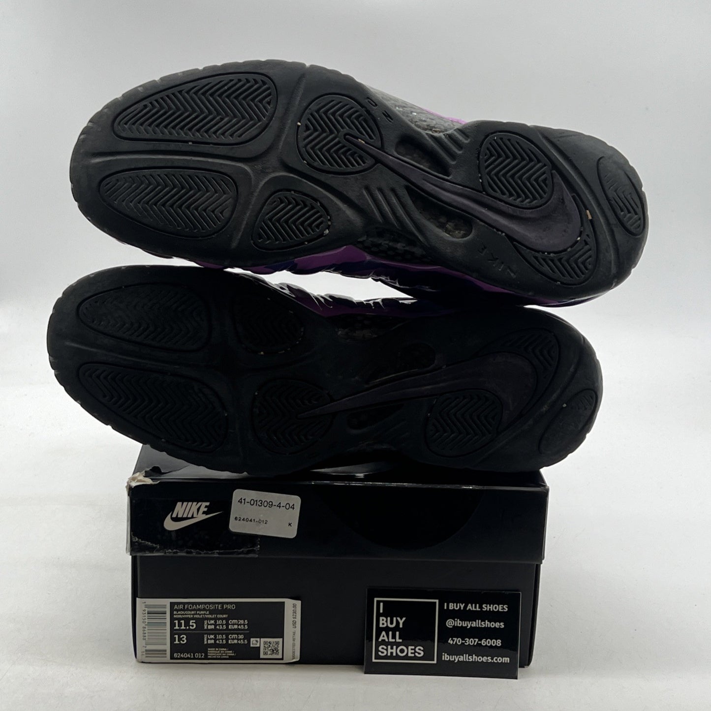 Size 11.5 - Nike Air Foamposite Pro Purple Camo (624041-012)