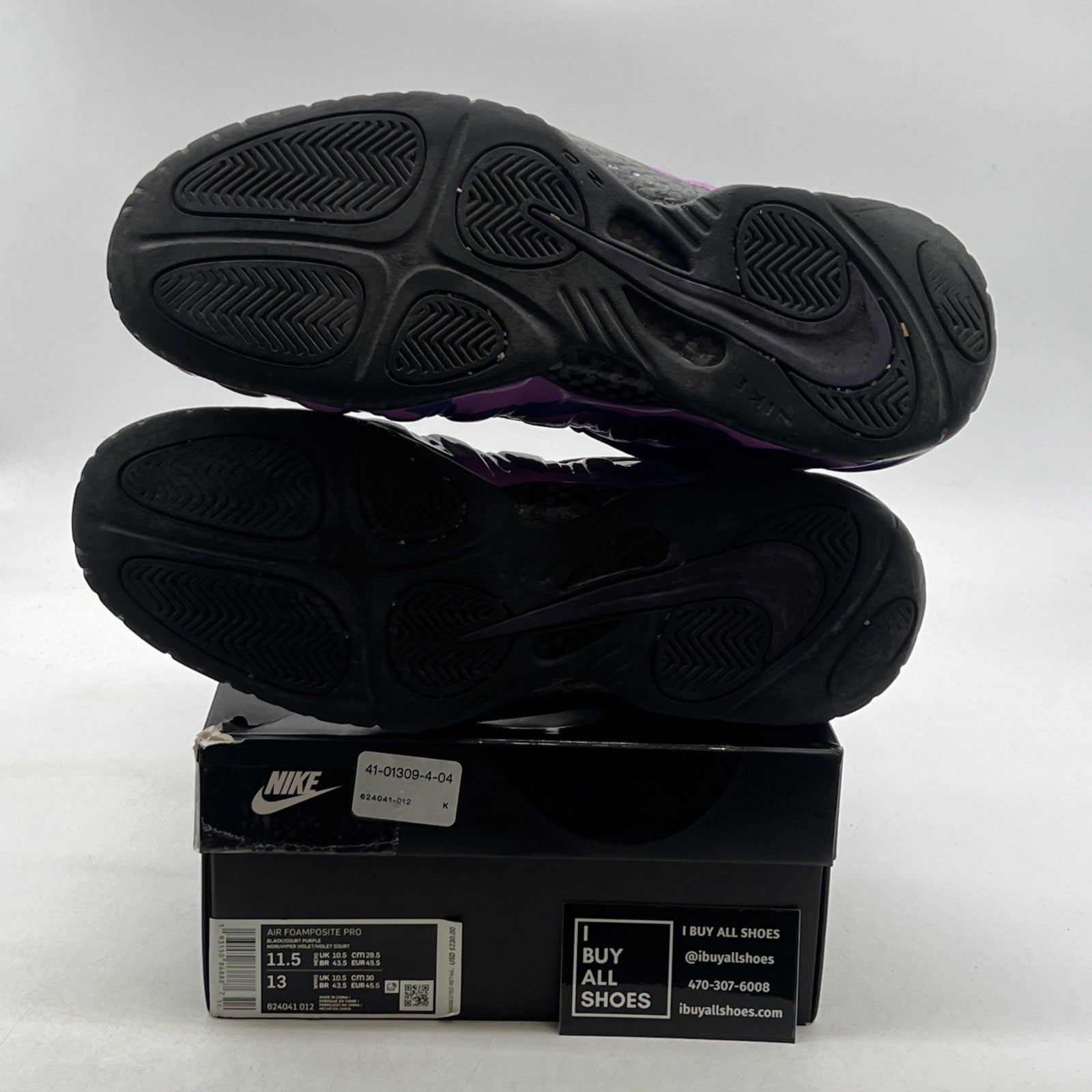 Size 11.5 - Nike Air Foamposite Pro Purple Camo (624041-012)