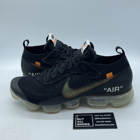 Size 11.5 - Nike Off-White x Air VaporMax Part 2 Black Suede Leather -AA3831-002