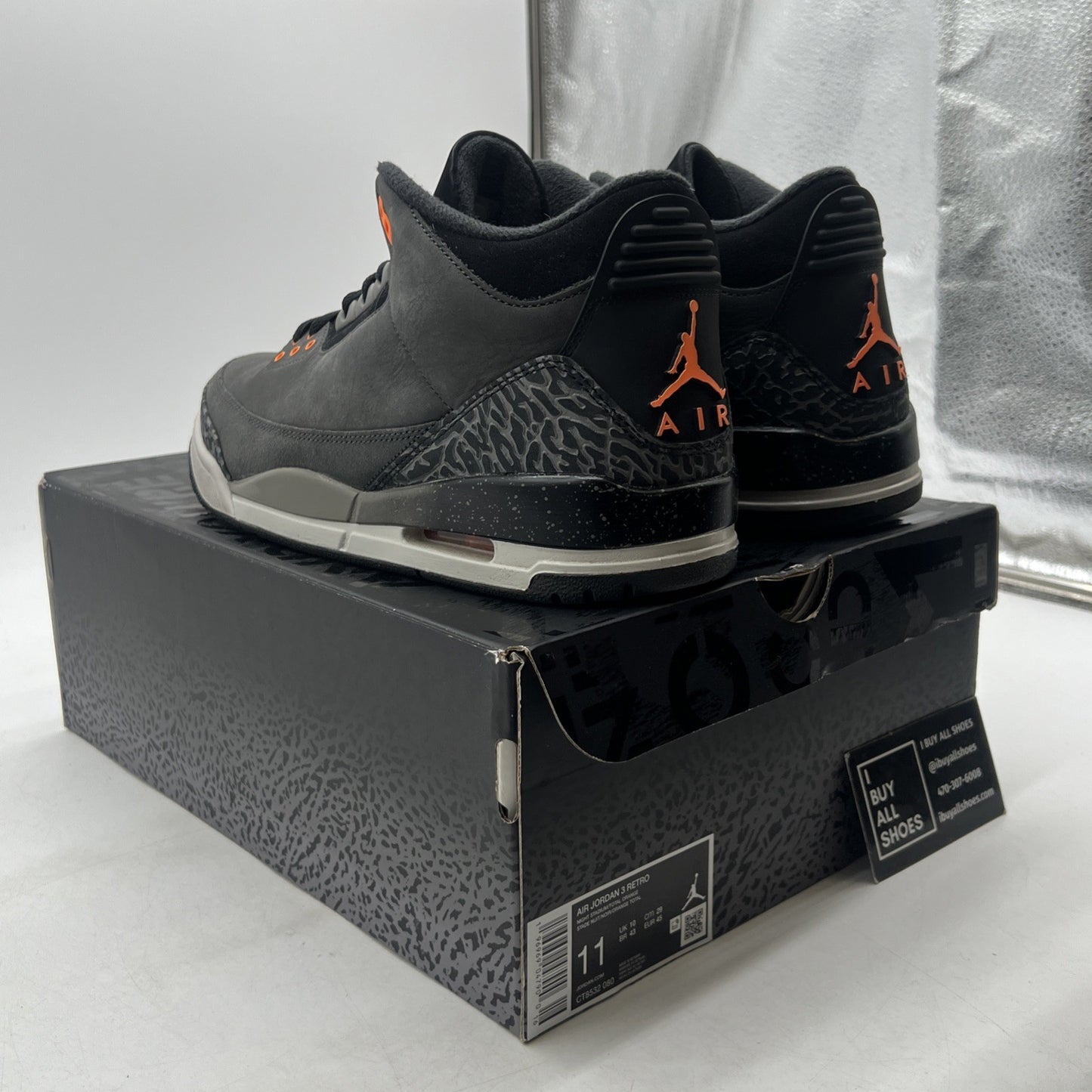 Size 11 - Air Jordan 3 Retro 2023 Mid Fear (CT8532-080)