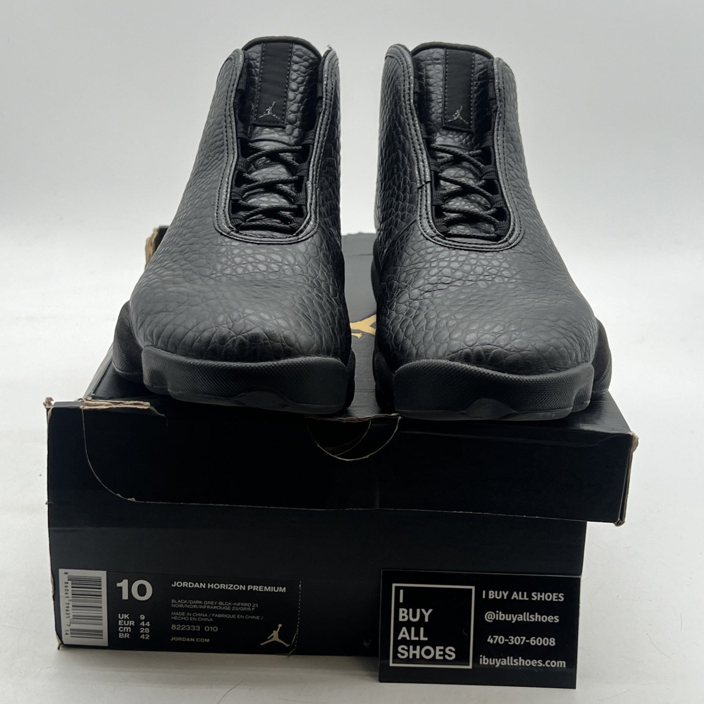 Size 10 - Jordan Horizon Premium Black Croc (822333-010)