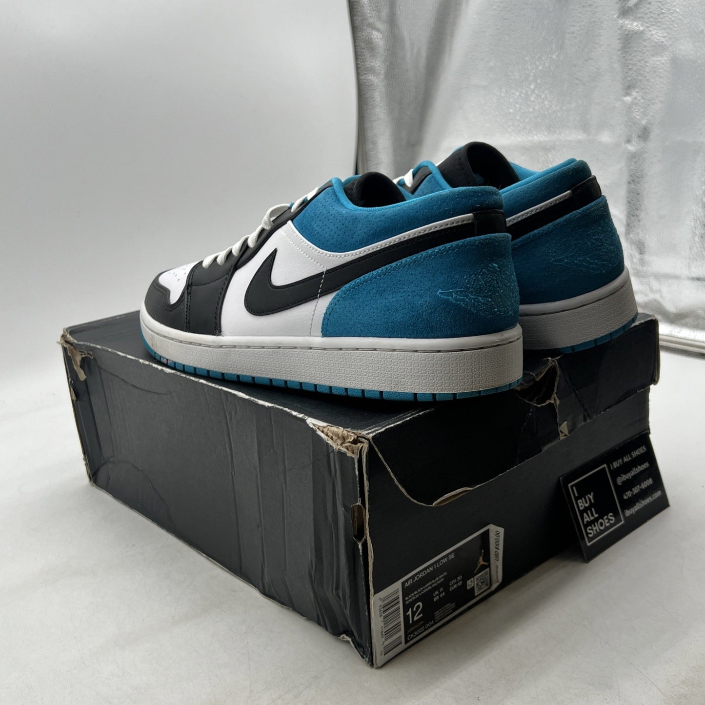 Size 12 - Air Jordan 1 SE Low Laser Blue (CK3022-004)