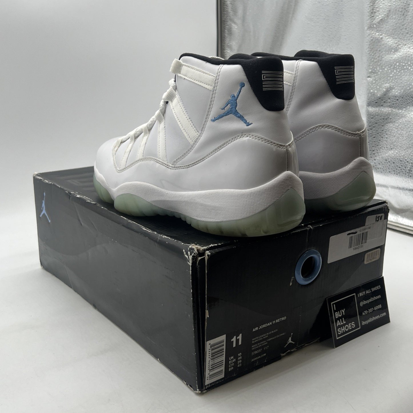 Size 11 - Air Jordan 11 Retro High Legend Blue (378037-117)