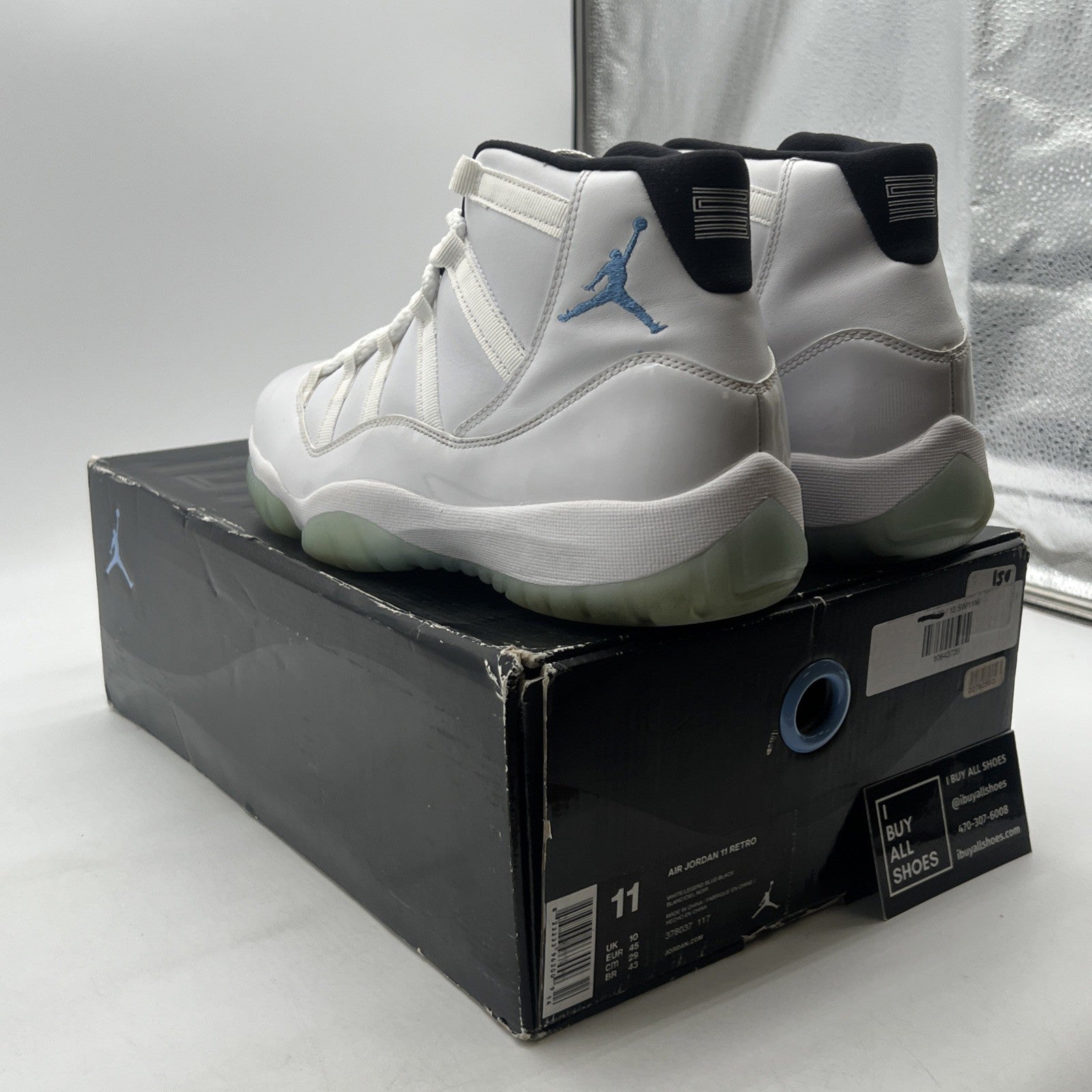 Size 11 - Air Jordan 11 Retro High Legend Blue (378037-117)