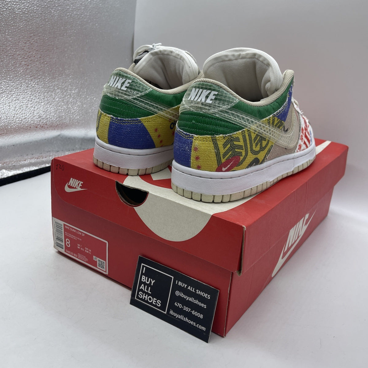Size 8 - Nike Dunk Low City Market (DA6125-900)