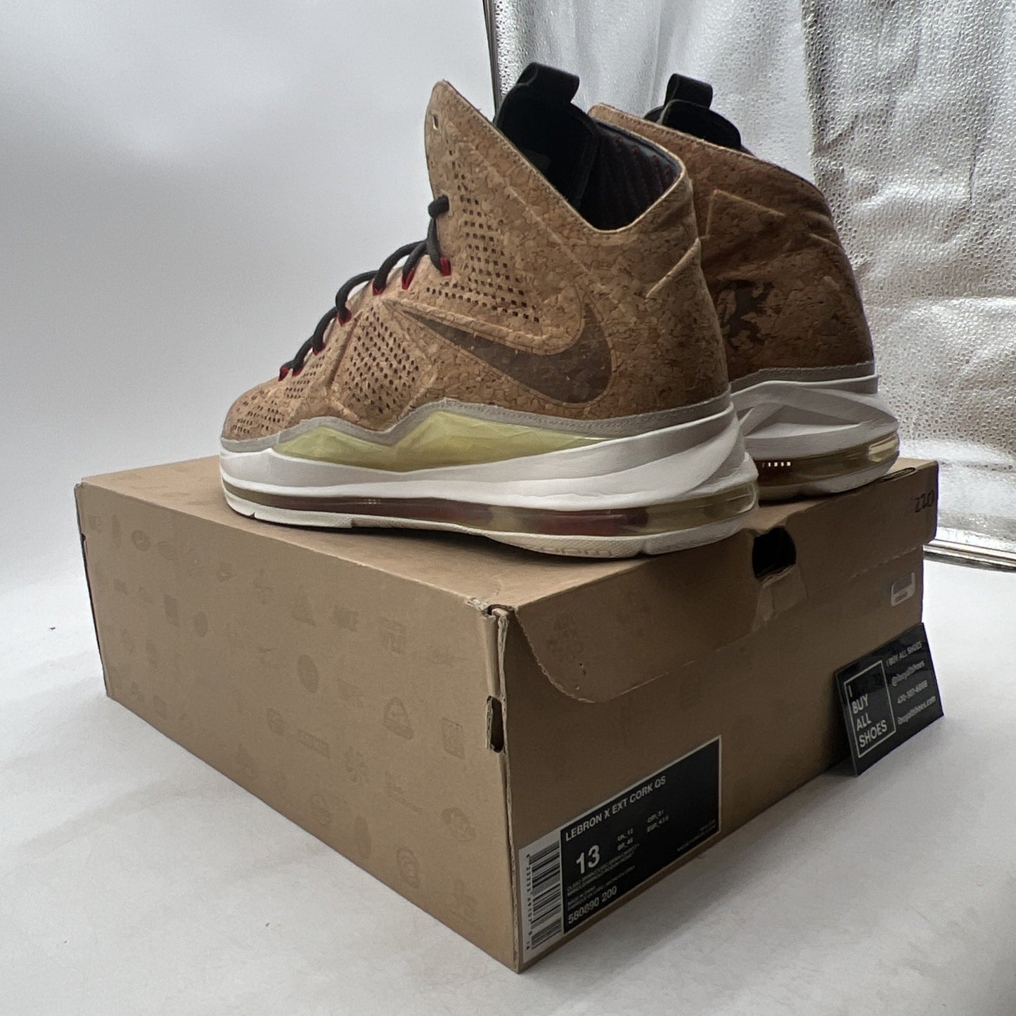 Size 13 - Nike LeBron 10 EXT QS Cork (580890-200)