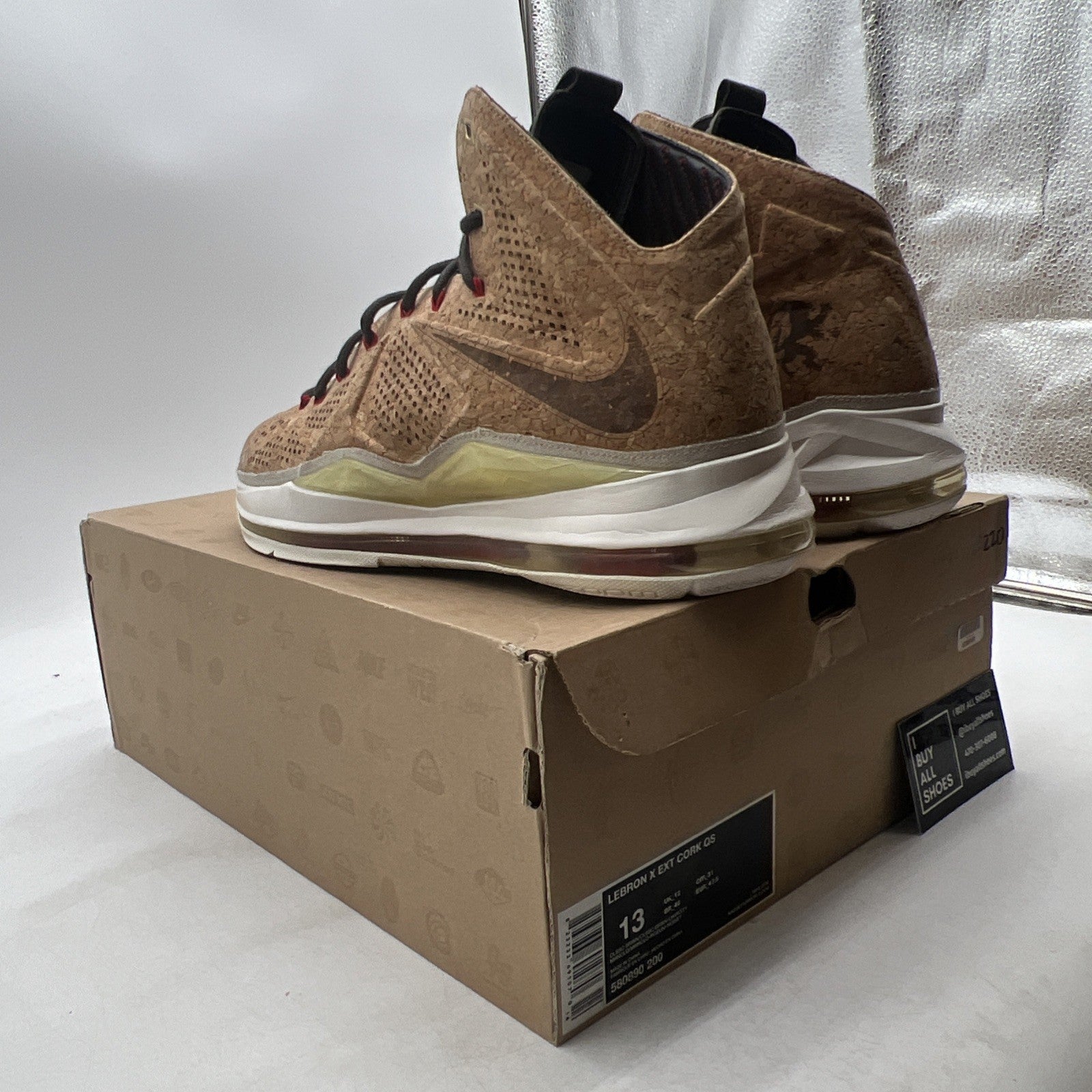 Size 13 - Nike LeBron 10 EXT QS Cork (580890-200)