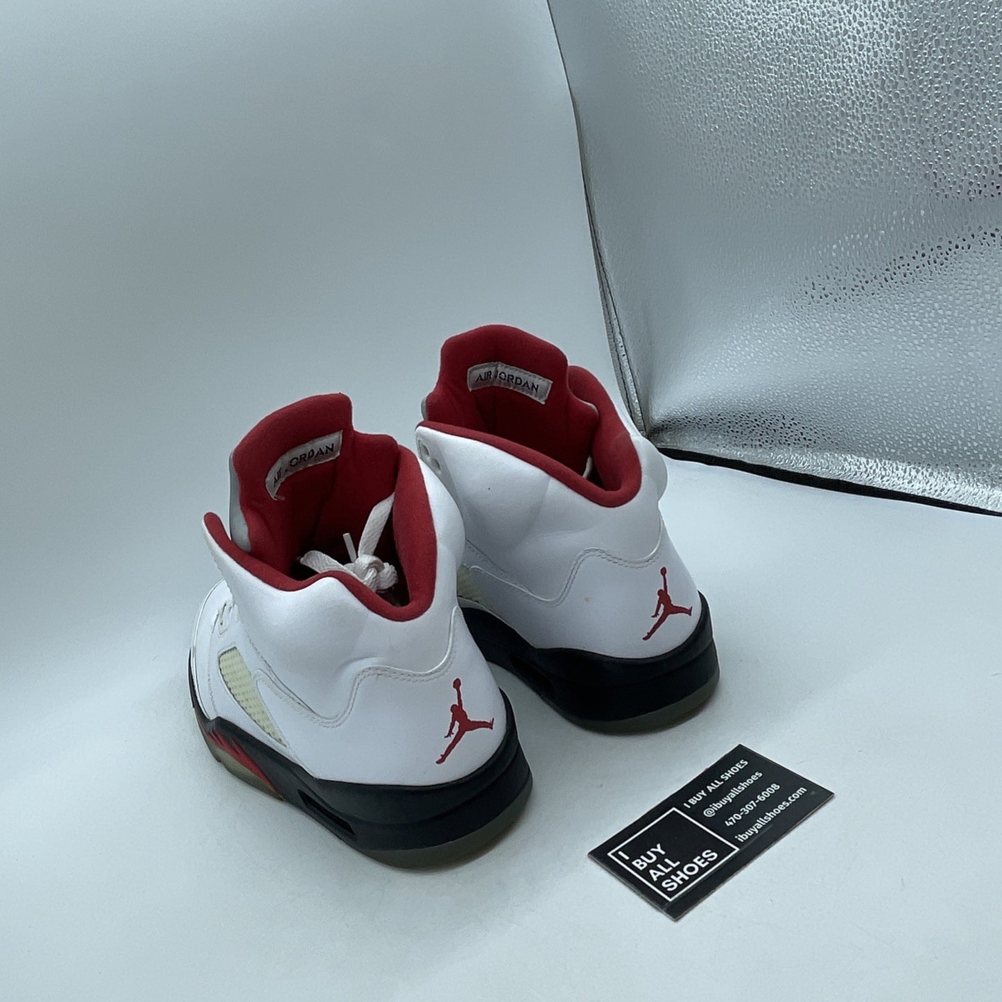 Size 9 - Air Jordan 5 Retro 2013 White Fire Red (136027-100)