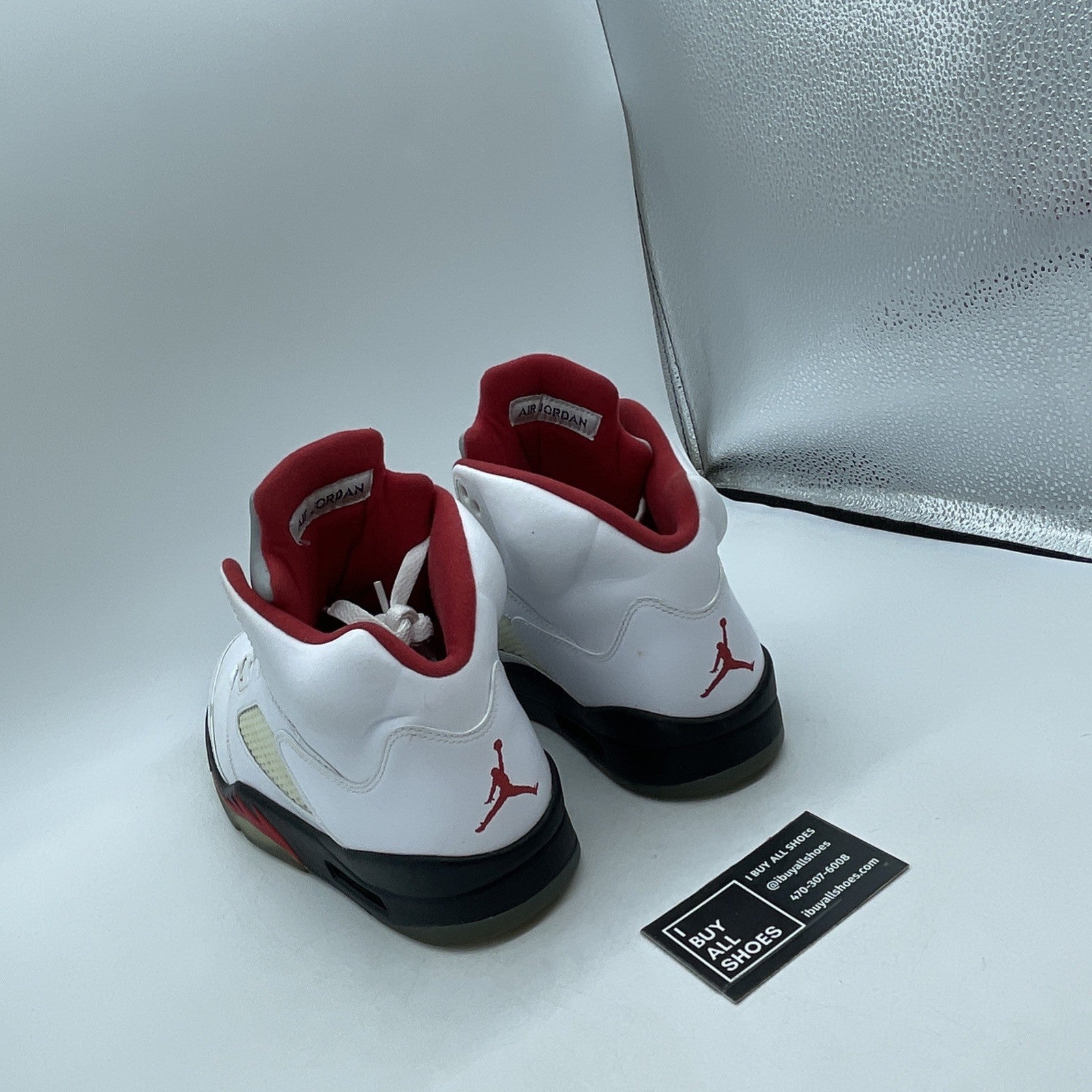Size 9 - Air Jordan 5 Retro 2013 White Fire Red (136027-100)