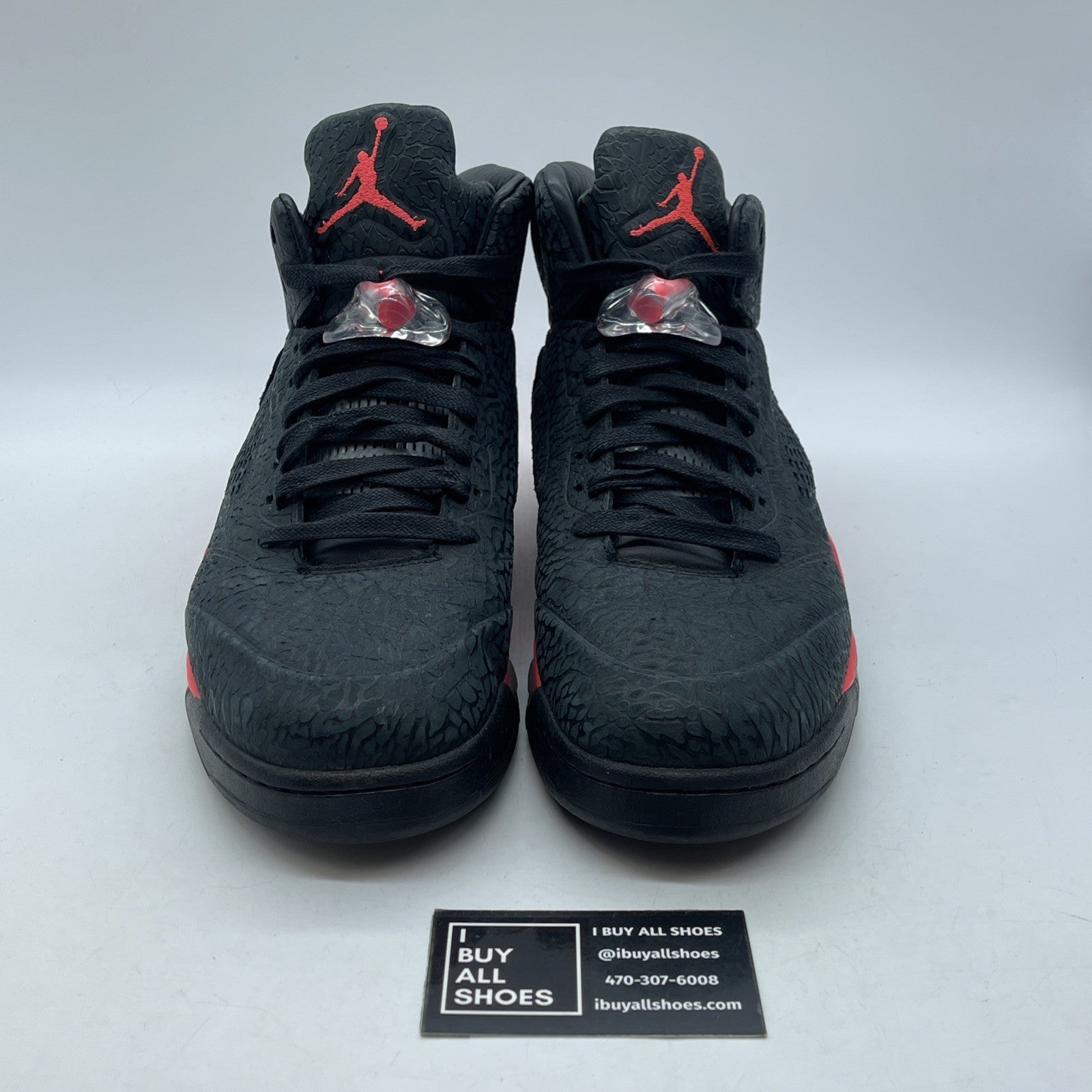 Size 11.5 - Air Jordan 5 Retro 3Lab5 Infrared Black Suede (599581-010)