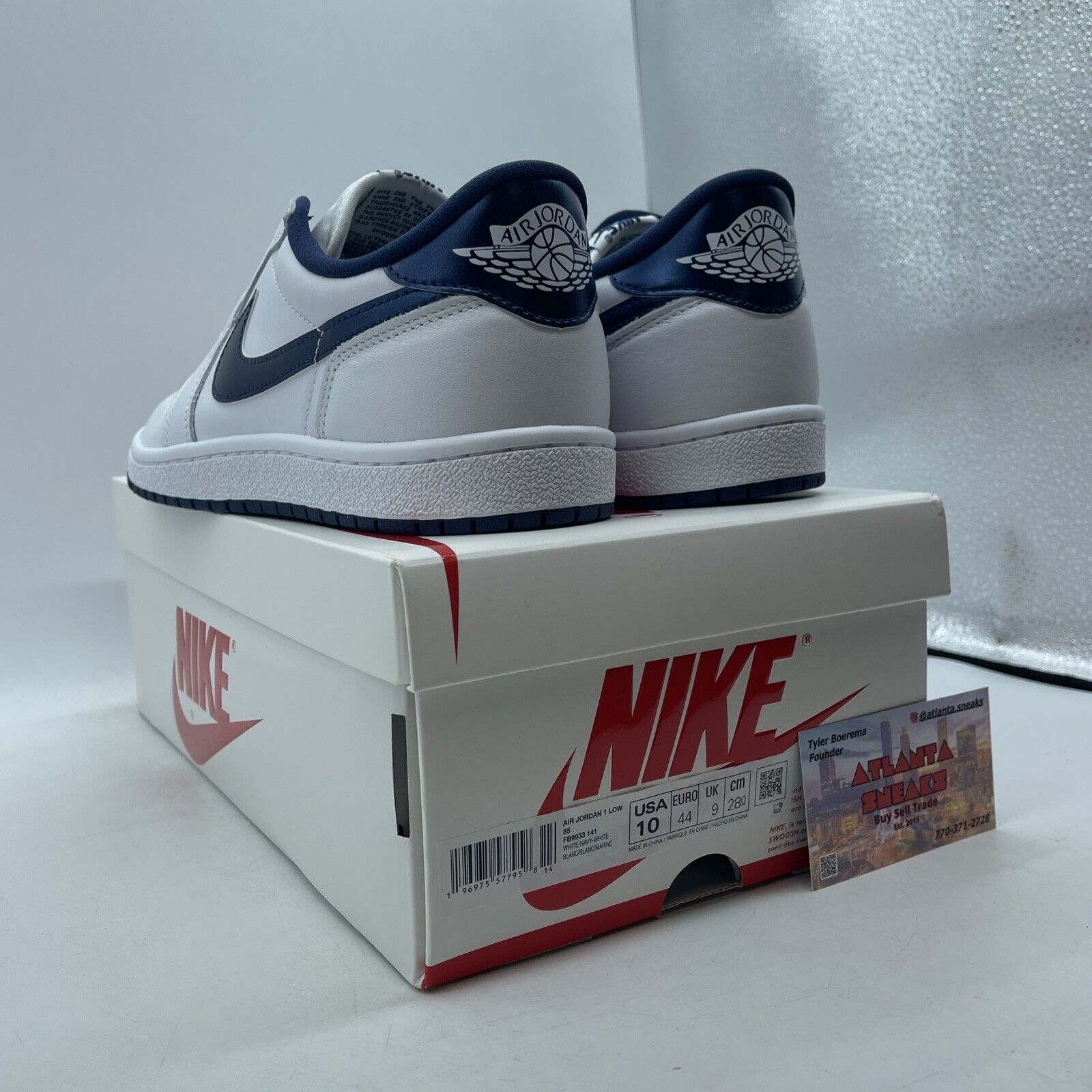 Size 10 - Air Jordan 1 Retro '85 OG 2024 Low Metallic Blue White (FB9933-141)