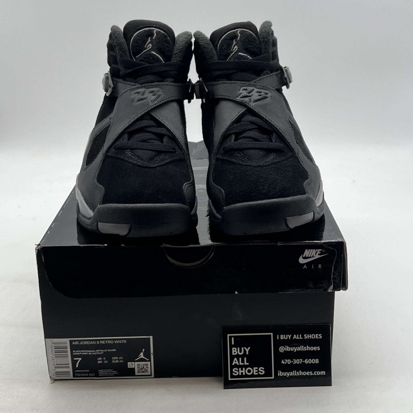 Size 7 - Air Jordan 8 Retro Winterized Gunsmoke (FD1334-001)