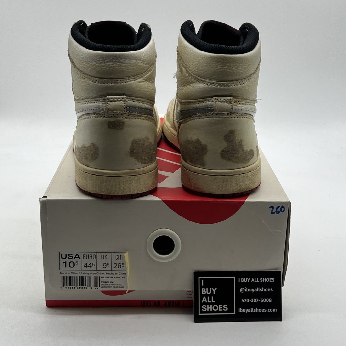 Size 10.5 - Air Jordan 1 Retro High OG Nigel Sylvester 2018 (BV1803-106)