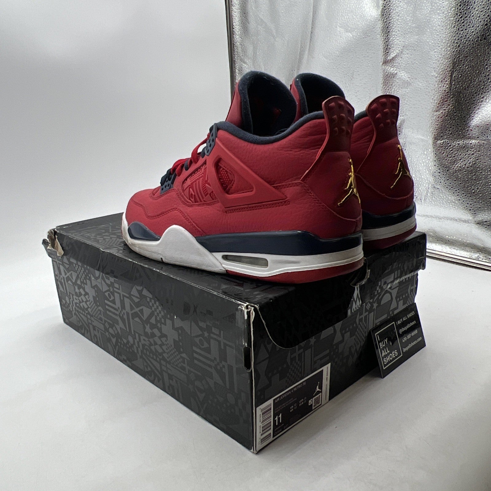 Size 11 - Air Jordan 4 Retro FIBA (CL1184-617)