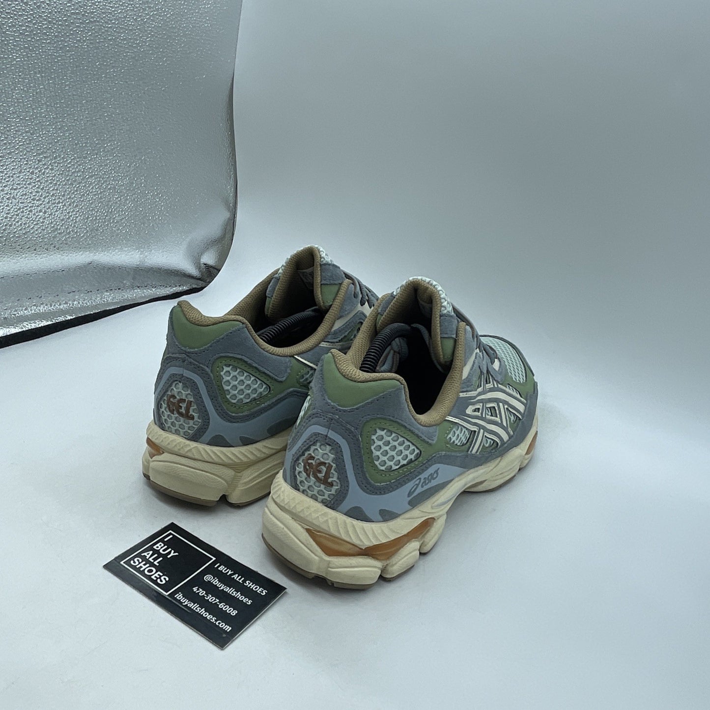 Size 12 - Asics Gel NYC Cold Moss Fjord Grey (1203A372)