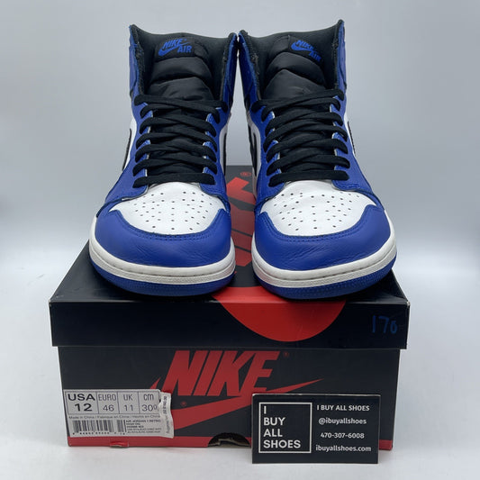 Size 12 - Jordan 1 Retro High OG Game Royal 2018 Blue Black Leather (555088-403)