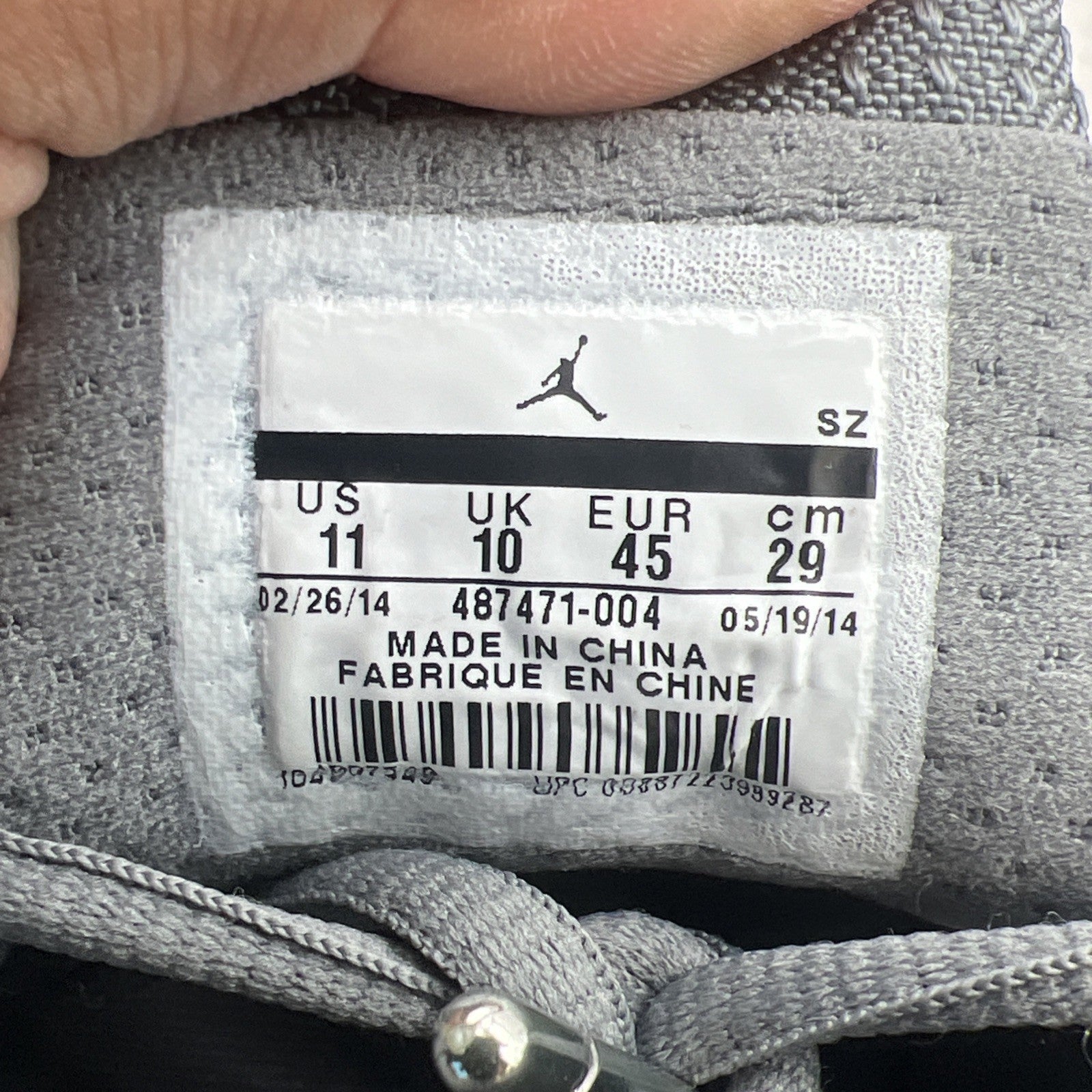Size 11 - Air Jordan 14 Retro Wolf Grey (487471-004)