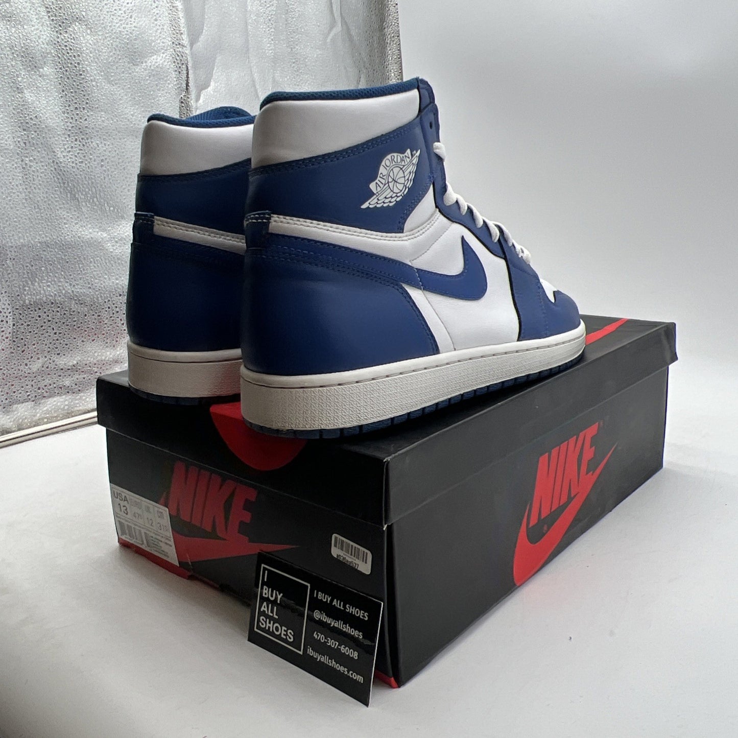 Size 13 - Air Jordan 1 Retro High OG Storm Blue 2016 (555088-127)