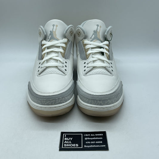 Size 13 - Air Jordan 3 Retro Craft Ivory/Grey White Leather (FJ9579-100)