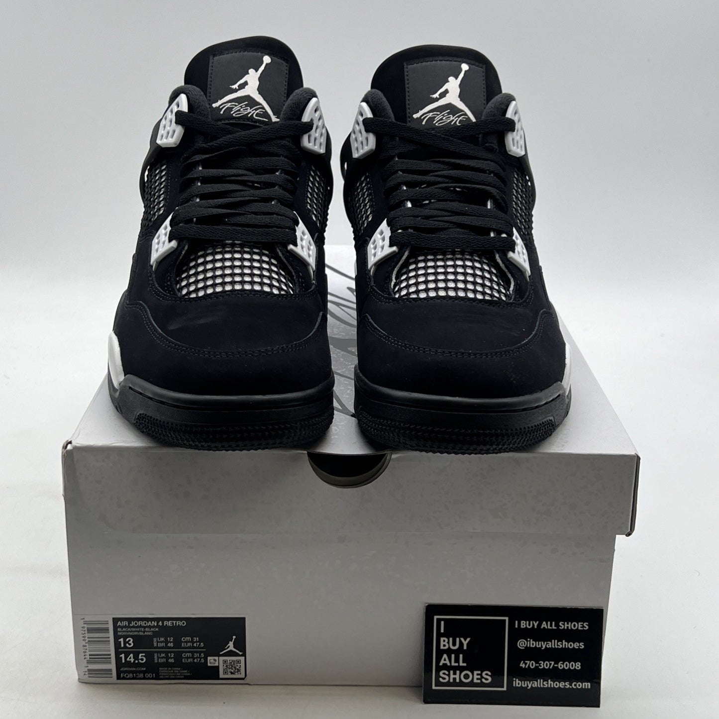 Size 13 - Air Jordan 4 Retro White Thunder (FQ8138-001)