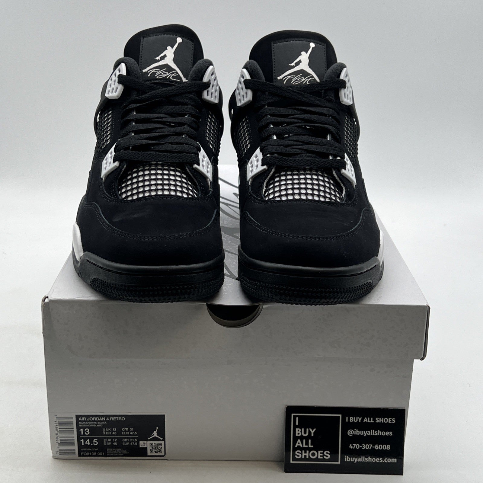 Size 13 - Air Jordan 4 Retro White Thunder (FQ8138-001)
