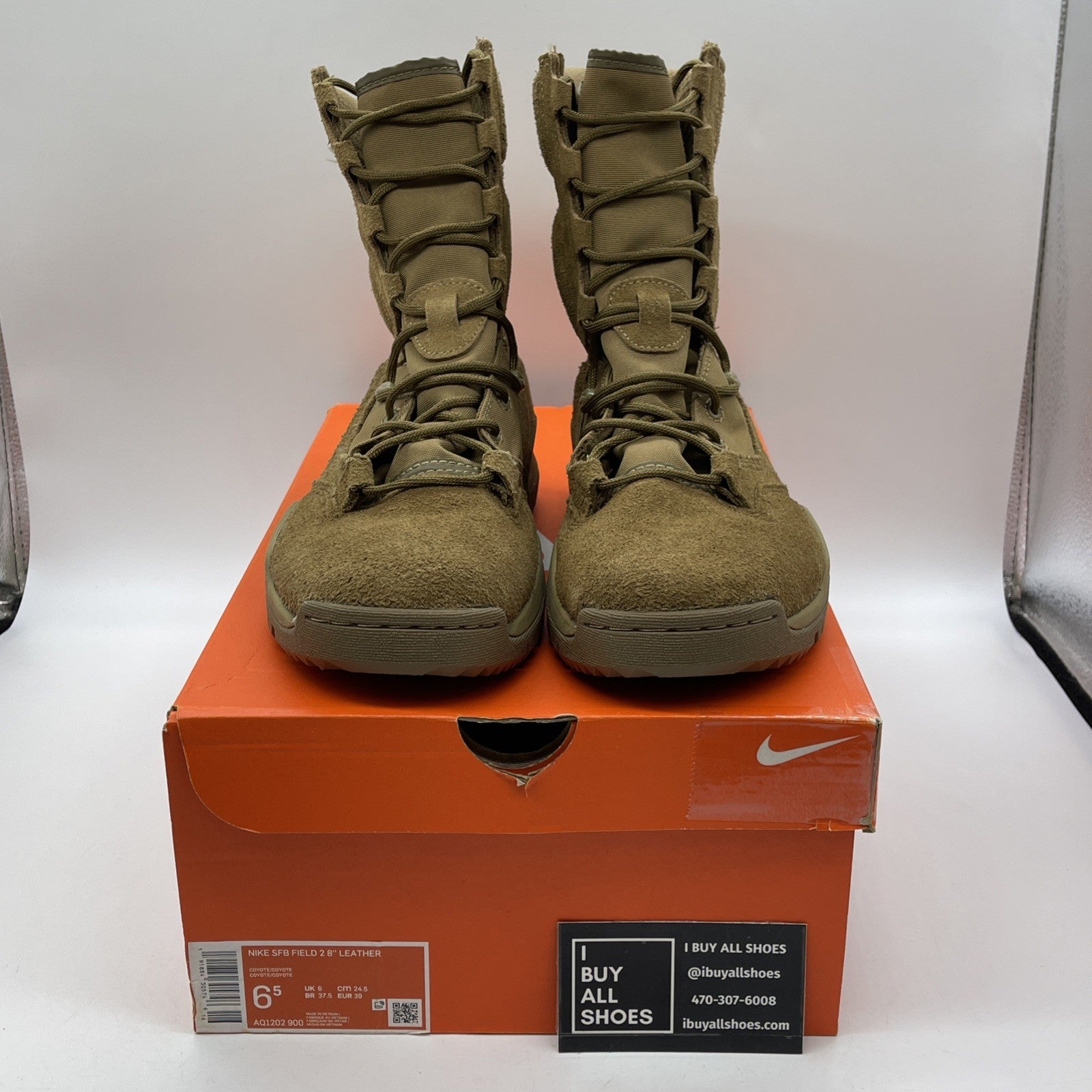 Size 6.5 - Nike SFB Field 2 8 Inch Leather Coyote Brown Suede (AQ1202-900)