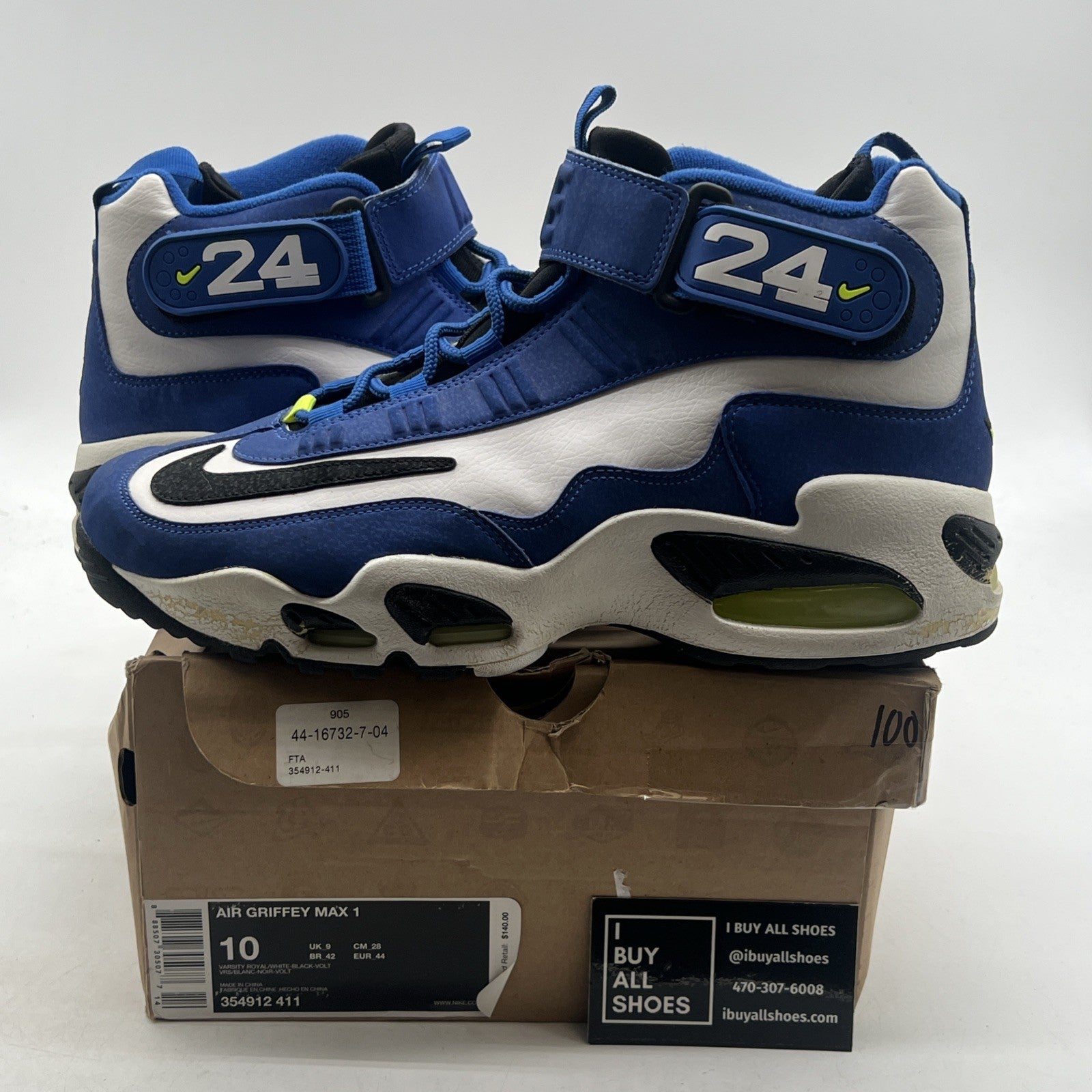 Size 10 - Nike Air Griffey Max 1 Varsity Royal (354912-411)